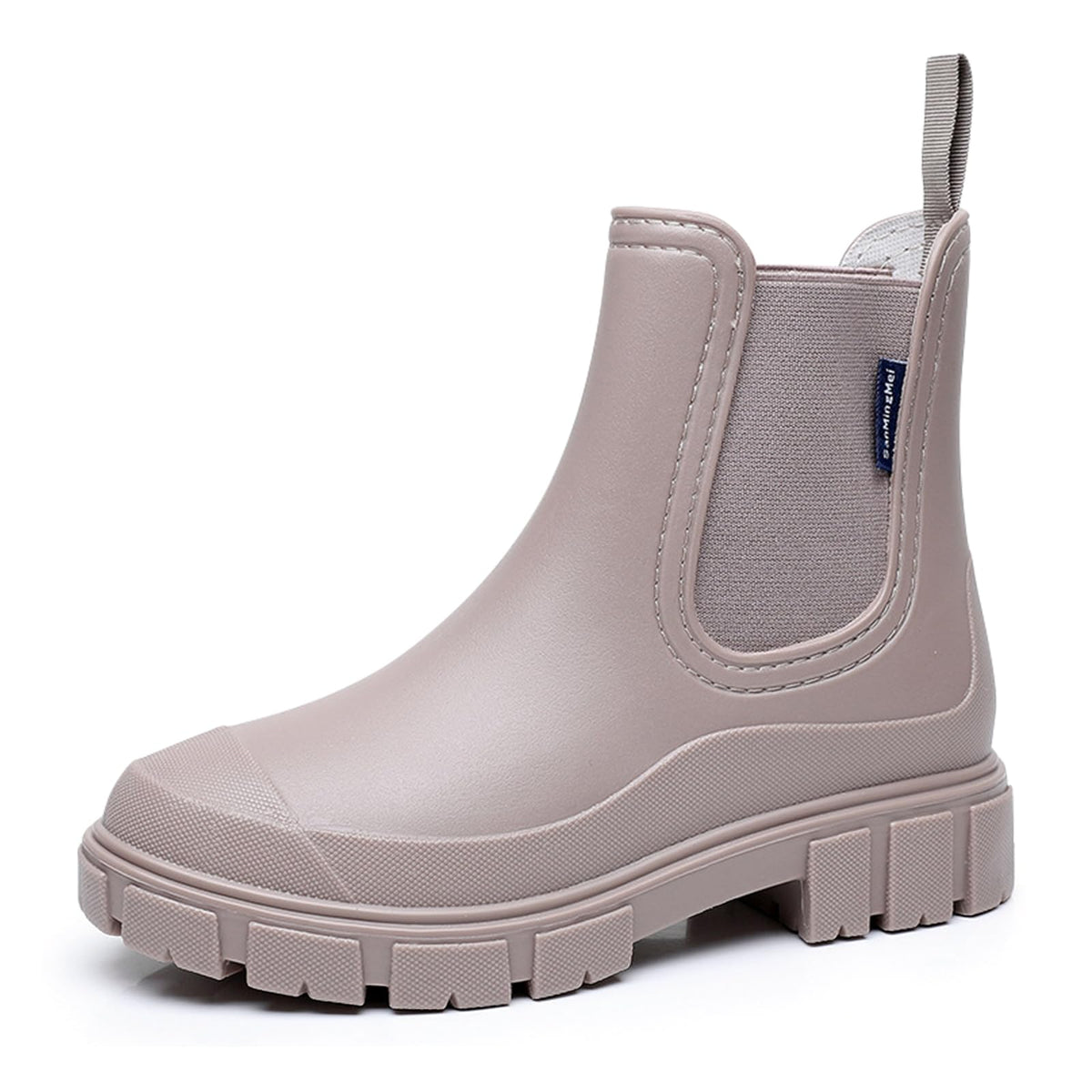 Drecage Womens Rain Boots Waterproof Rubber Garden Shoes Short Ankle Chelsea Boots Slip-Resistant