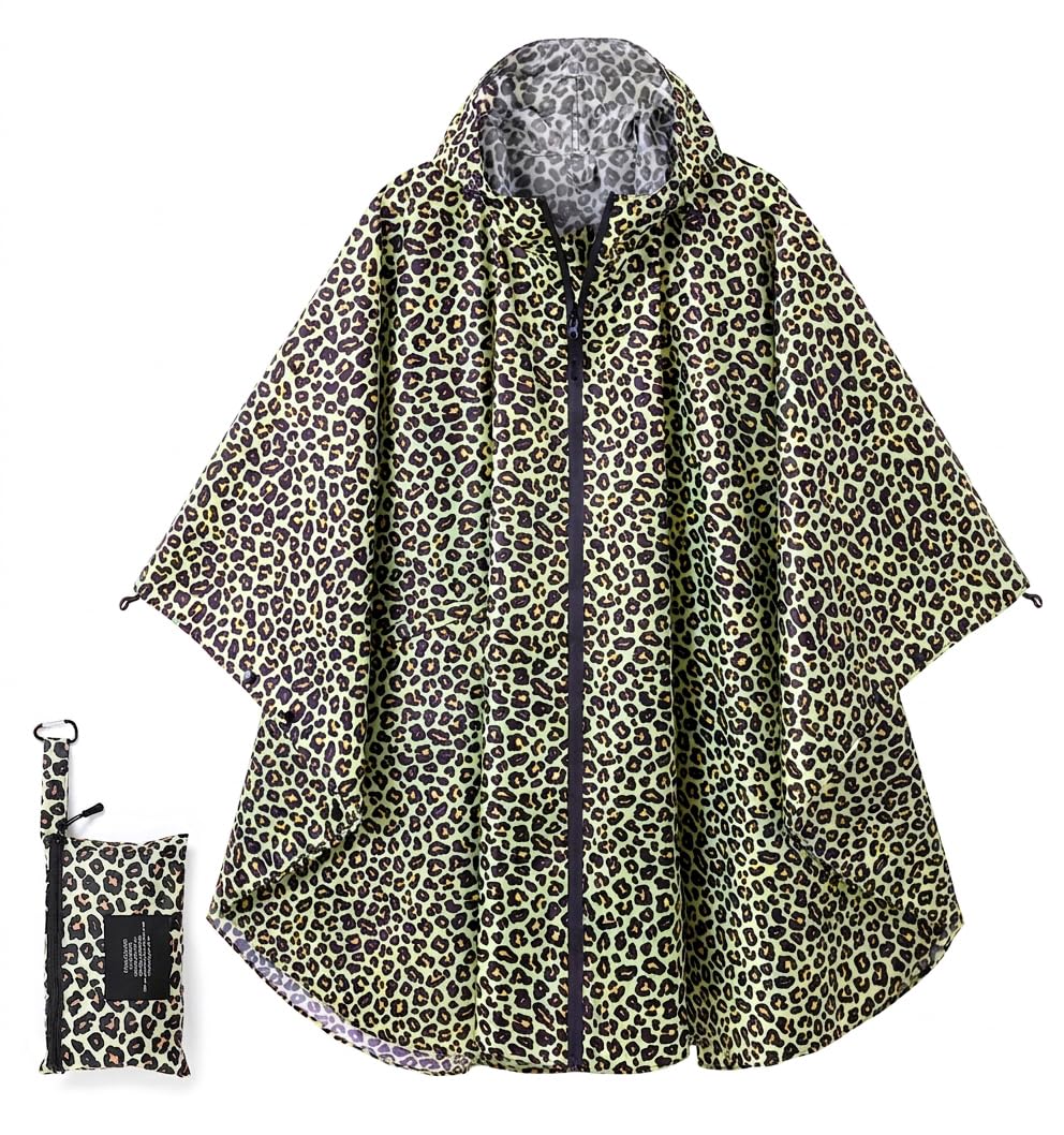 Fashion Hooded Rain Poncho Waterproof Raincoat Jacket with pocket for Women/Men/Adult