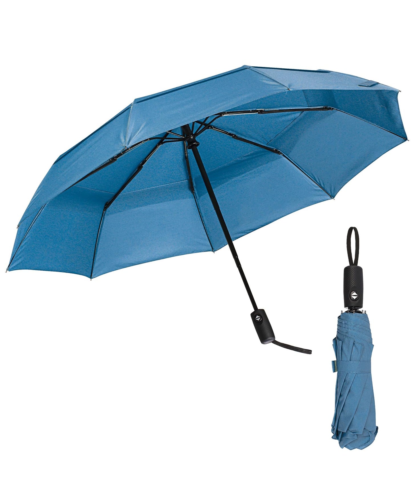 Mr. Pen- Windproof Travel Umbrella, Small Water-Resistant Automatic Folding Umbrella for Rain and Sun, Light, Compact and Portable for Women & Men, Fits Car & Backpack