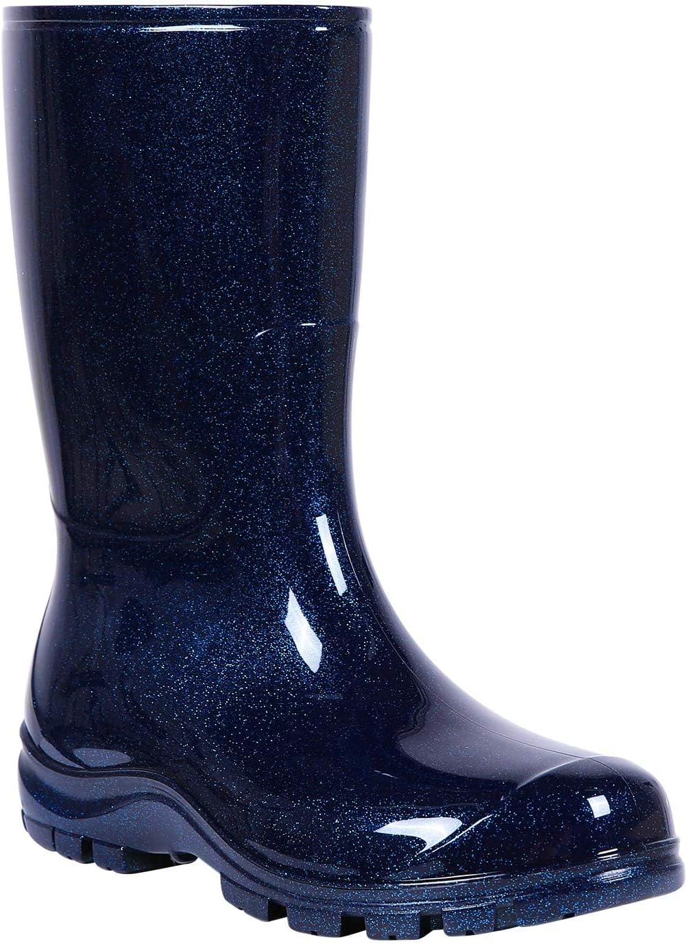 Asgard Women's Mid Calf Rain Boots Printed Waterproof Rubber Boots Short Garden Shoes