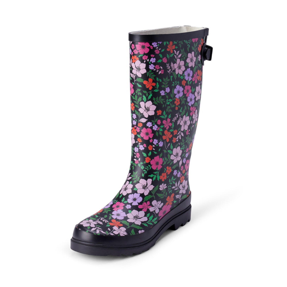 Amazon Essentials Women's Waterproof Tall Rain Boot with Adjustable Buckle