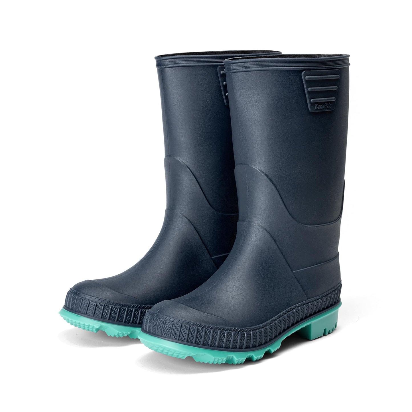 DREAM PAIRS Kids Waterproof Outdoor Rain Boots | Lightweight,Non-Slip Outsole,Easy-On,Unisex Boys Girls,Outdoor Puddle Rainy Day Play