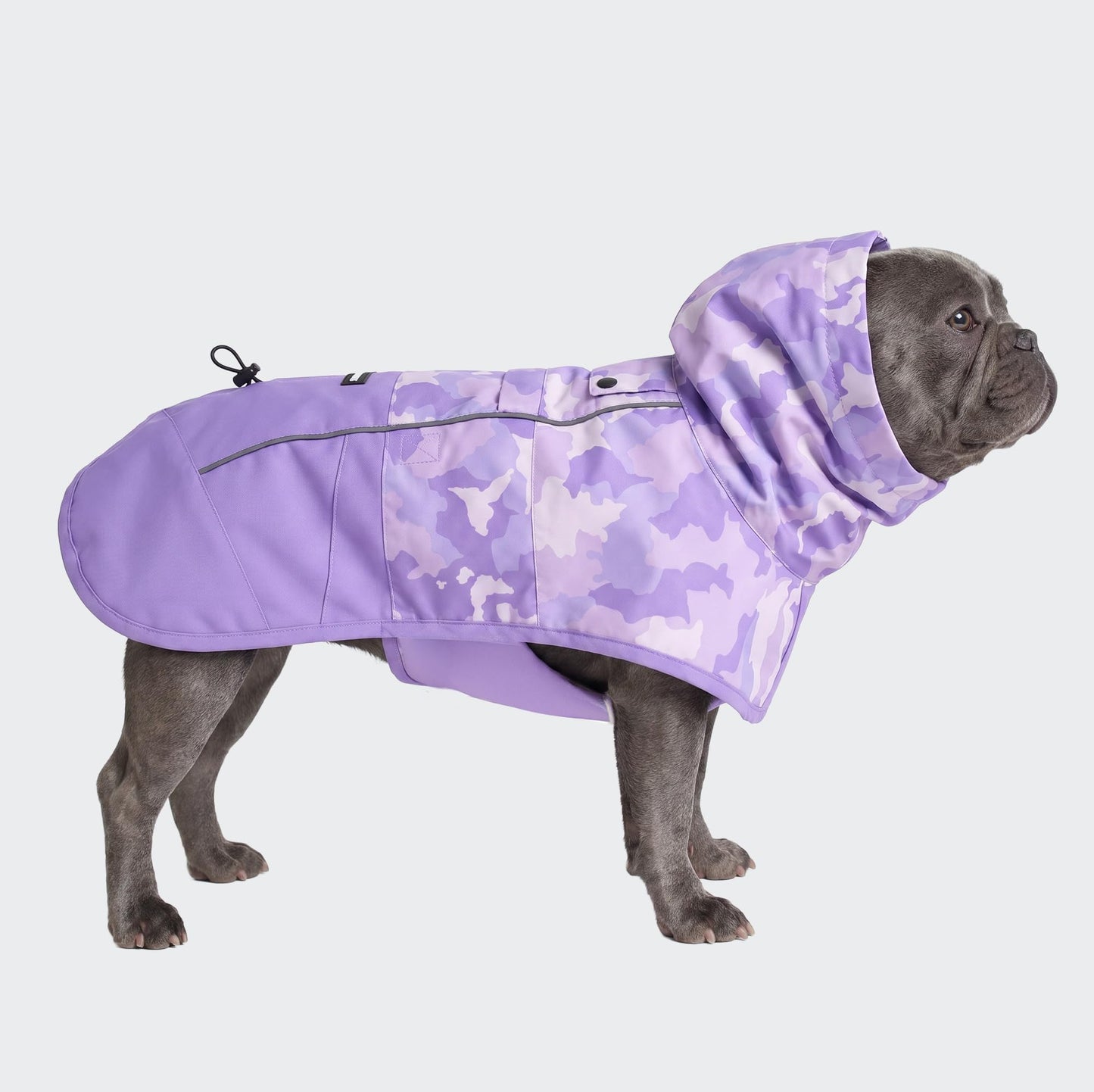 Spark Paws Dog Raincoat - Waterproof Rain Jacket w/Hood, Full Coverage | Waterproof Coat Covers Full Body incl. Belly - Reflective, Covered Harness Holes, Lightweight, Small, Medium & Large Dogs