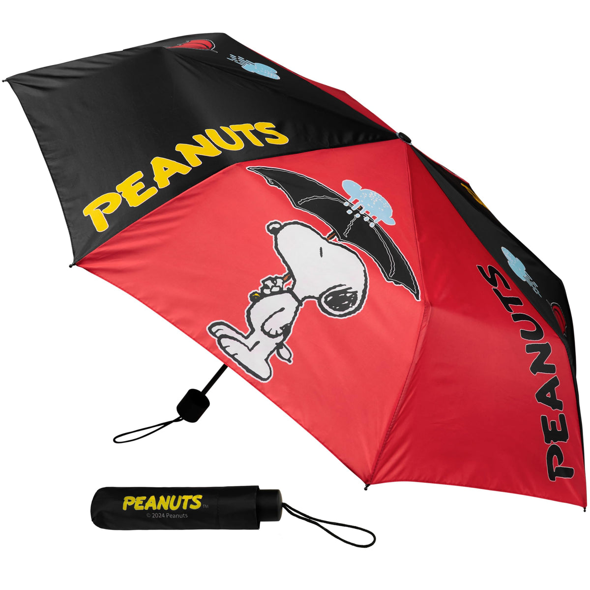 Get Trend Super Mario One Piece Hello Kitty Kids Windproof Travel Umbrella | Strong Folding Compact Umbrellas for Rain, Lightweight, Portable Kids Travel Essentials, Fits Backpack & Car, Gifts for Boys