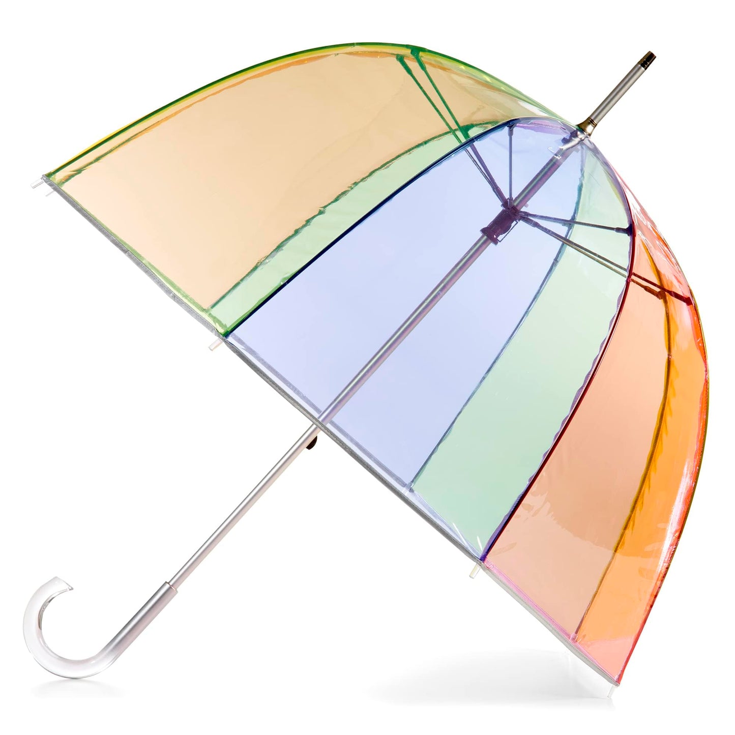 Totes Adult Bubble Umbrella with Dome Canopy and Lightweight Wind and Rain Protection