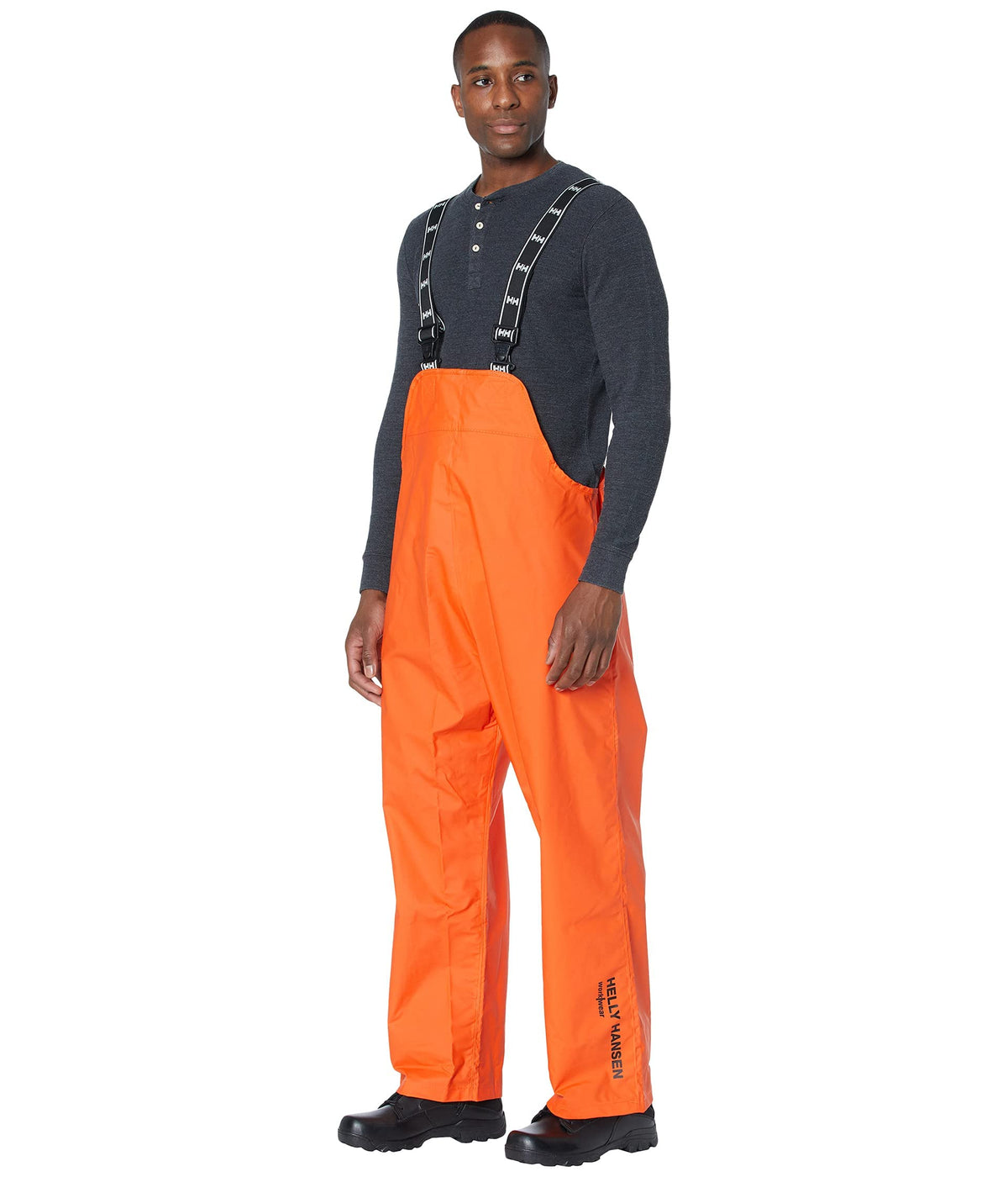 Helly Hansen Mandal Waterproof Bib Overalls for Men, Fishing Pants | Zippered Chest Pocket, Straight-Cut Legs, Elastic Suspenders, Work Bibs for Men, Heavy Duty Rain Gear, Bib Overalls Men