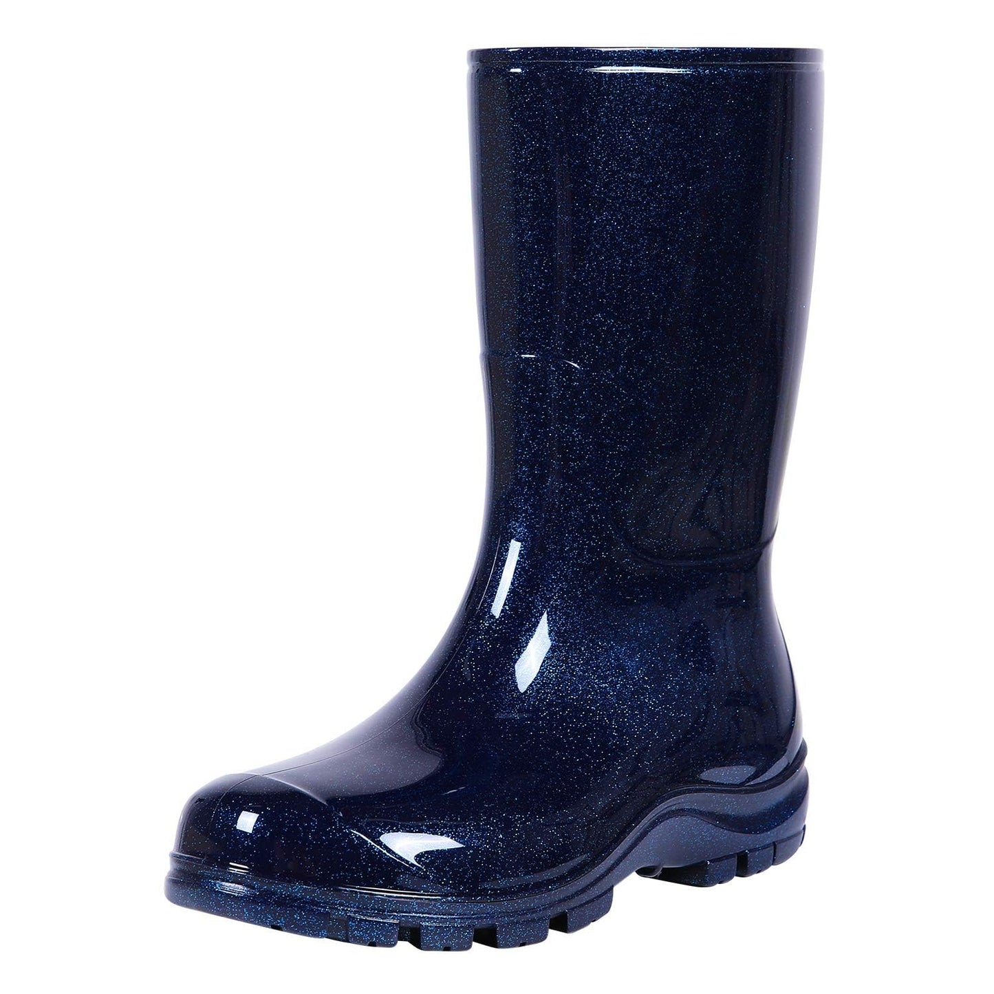 Asgard Women's Mid Calf Rain Boots Printed Waterproof Rubber Boots Short Garden Shoes