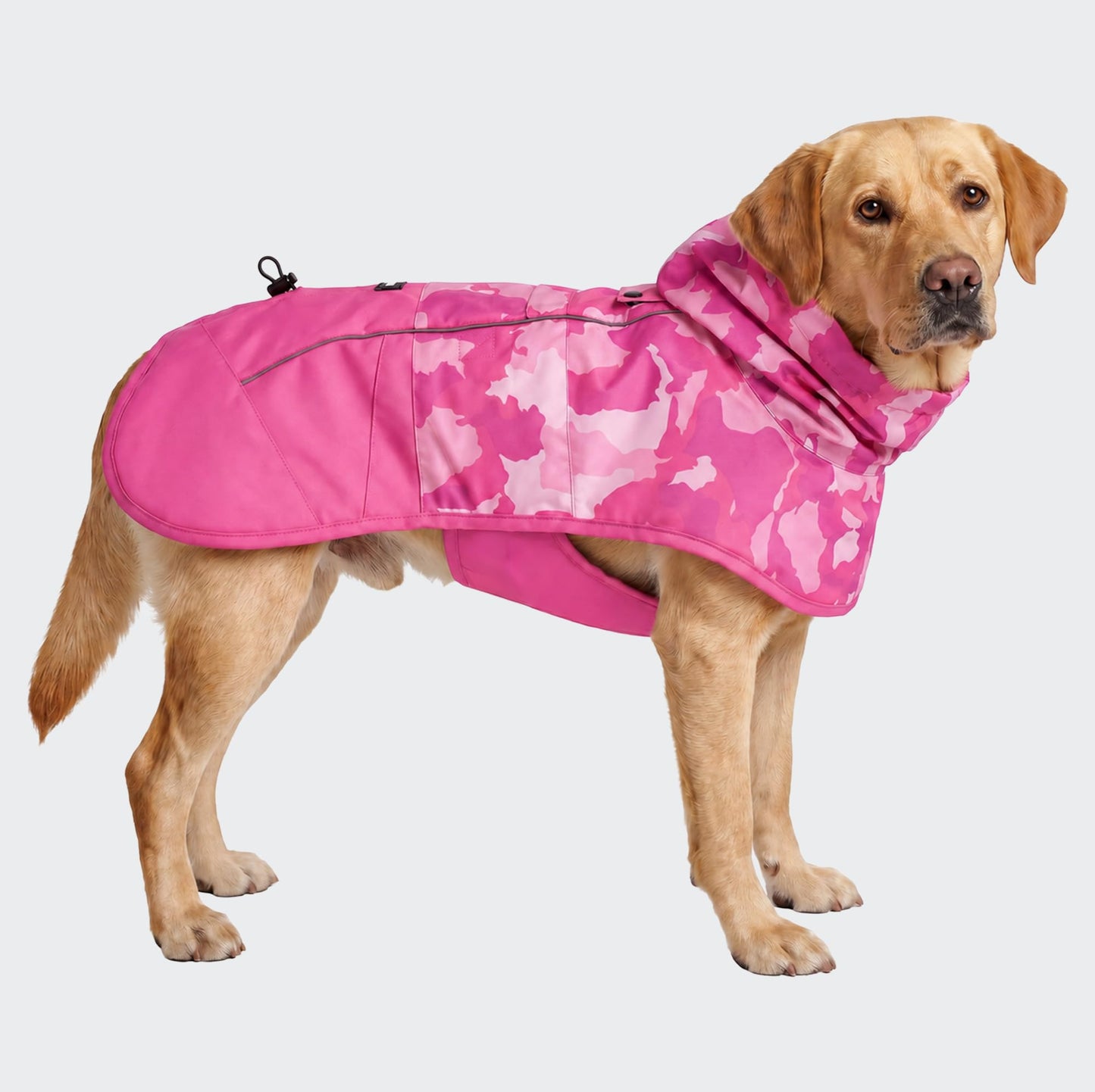 Spark Paws Dog Raincoat - Waterproof Rain Jacket w/Hood, Full Coverage | Waterproof Coat Covers Full Body incl. Belly - Reflective, Covered Harness Holes, Lightweight, Small, Medium & Large Dogs