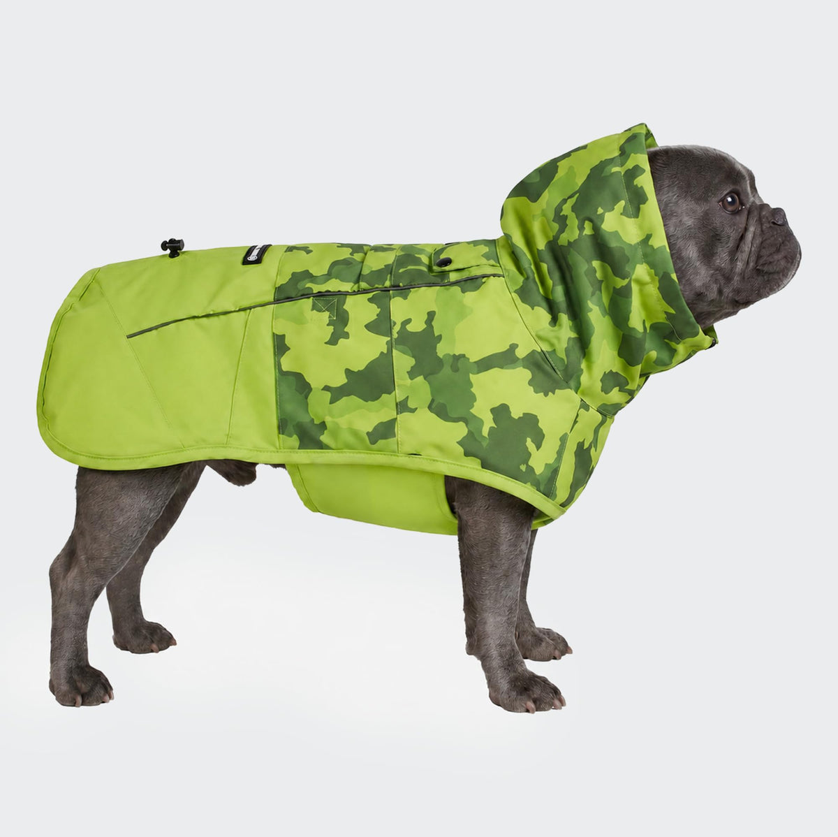 Spark Paws Dog Raincoat - Waterproof Rain Jacket w/Hood, Full Coverage | Waterproof Coat Covers Full Body incl. Belly - Reflective, Covered Harness Holes, Lightweight, Small, Medium & Large Dogs