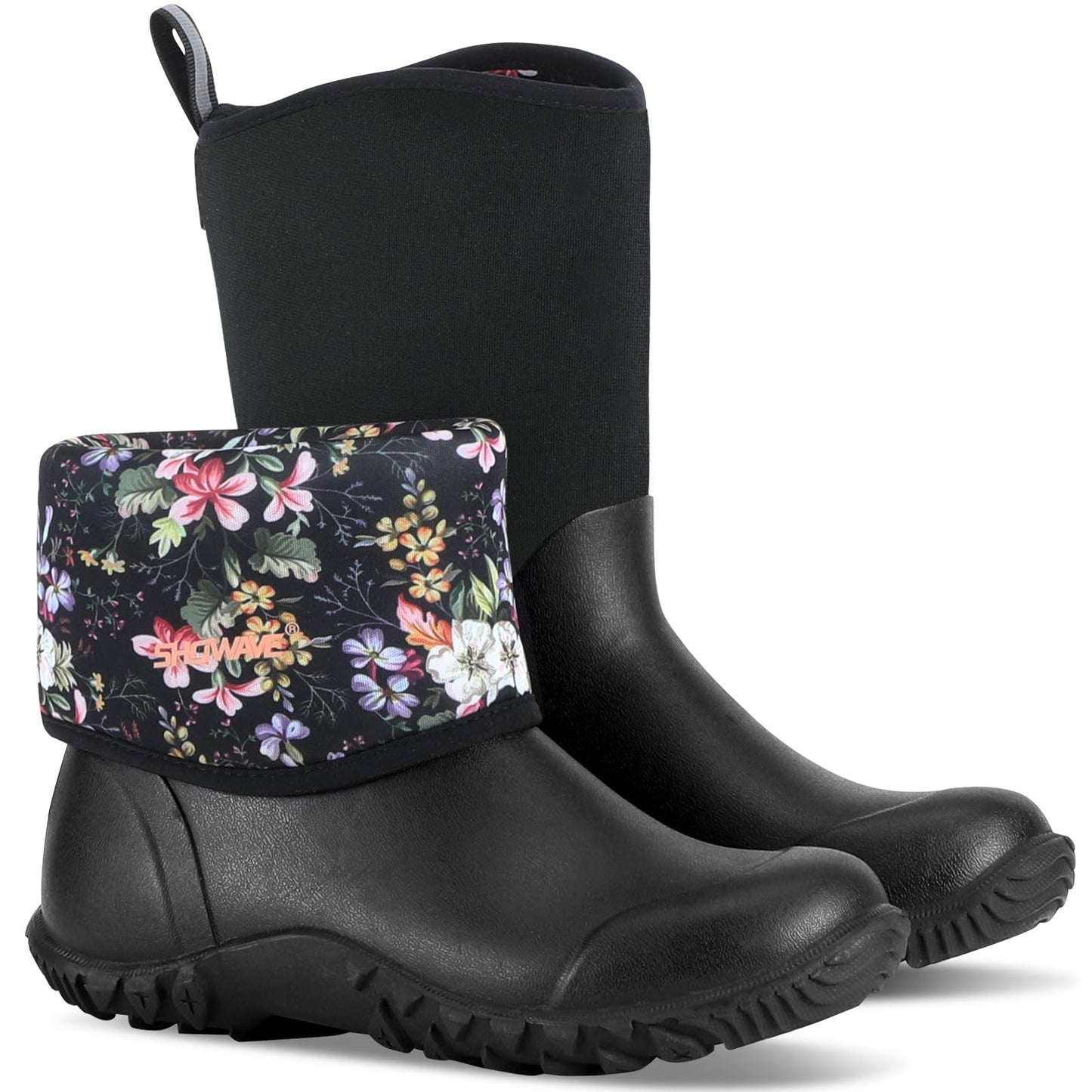 Women's Rain Boots Waterproof Garden Boots Rubber Mud Boots | Insulated Rubber Boots for Women Ultra Breathable Water Mud Boots Gardening Yard Farm Boot Outdoor
