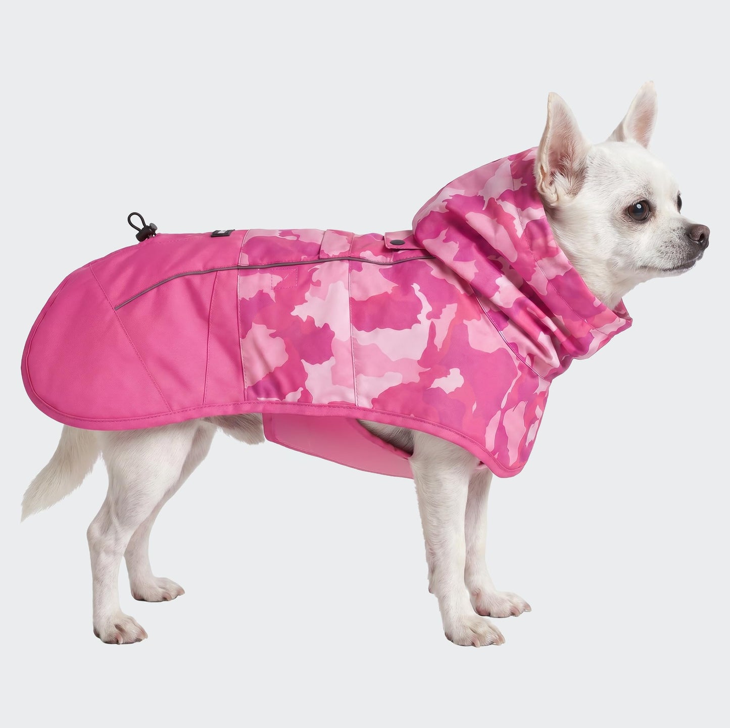 Spark Paws Dog Raincoat - Waterproof Rain Jacket w/Hood, Full Coverage | Waterproof Coat Covers Full Body incl. Belly - Reflective, Covered Harness Holes, Lightweight, Small, Medium & Large Dogs