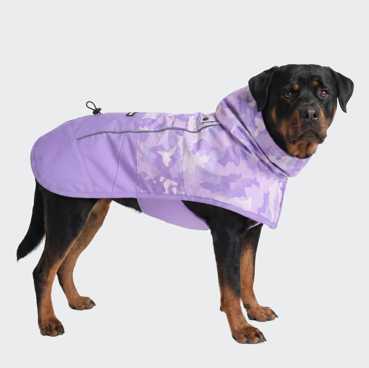 Spark Paws Dog Raincoat - Waterproof Rain Jacket w/Hood, Full Coverage | Waterproof Coat Covers Full Body incl. Belly - Reflective, Covered Harness Holes, Lightweight, Small, Medium & Large Dogs