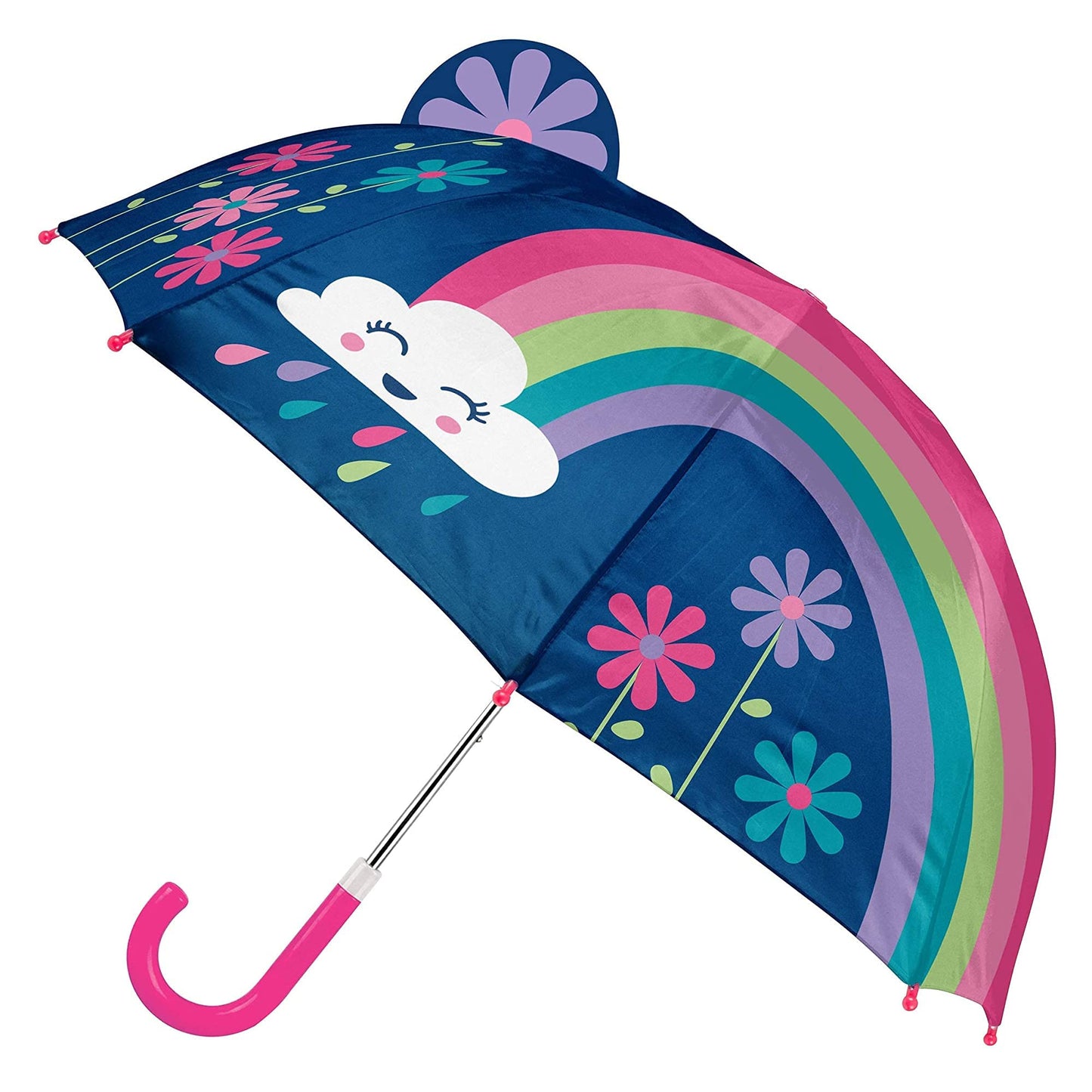Stephen Joseph, 3D Pop Up Kids Umbrella, Cute Animals & Toddler Rain Umbrella Lightweight Easy Grip Handle for Boys Girls Ages 3-8