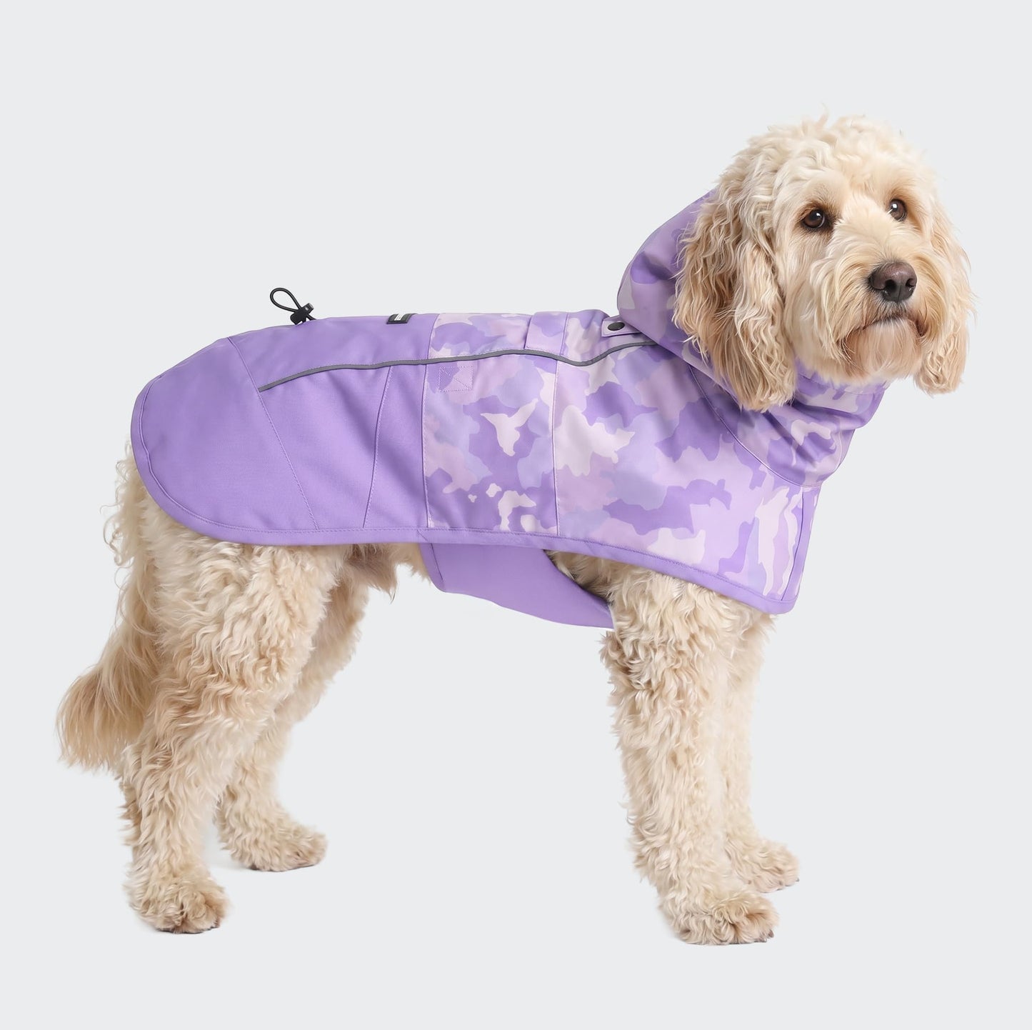 Spark Paws Dog Raincoat - Waterproof Rain Jacket w/Hood, Full Coverage | Waterproof Coat Covers Full Body incl. Belly - Reflective, Covered Harness Holes, Lightweight, Small, Medium & Large Dogs
