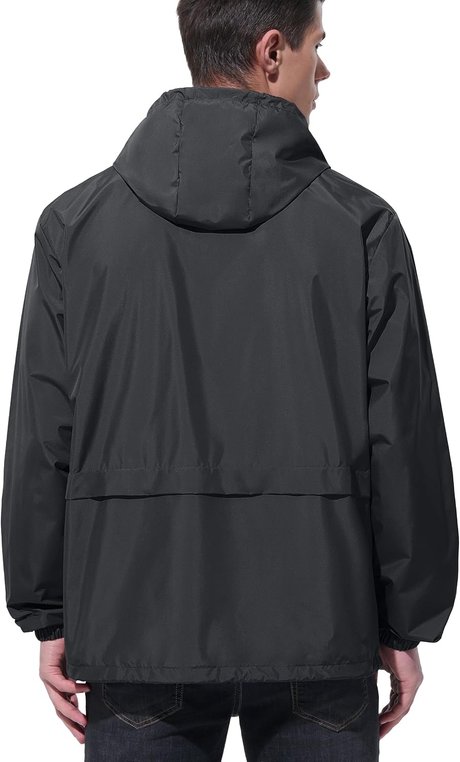 UIQUR Mens Rain Jacket Raincoat Waterproof Windbreaker | Lightweight Packable Design For Hiking, Cycling, Running, Fishing ,Golf,And Other Outdoor Activities