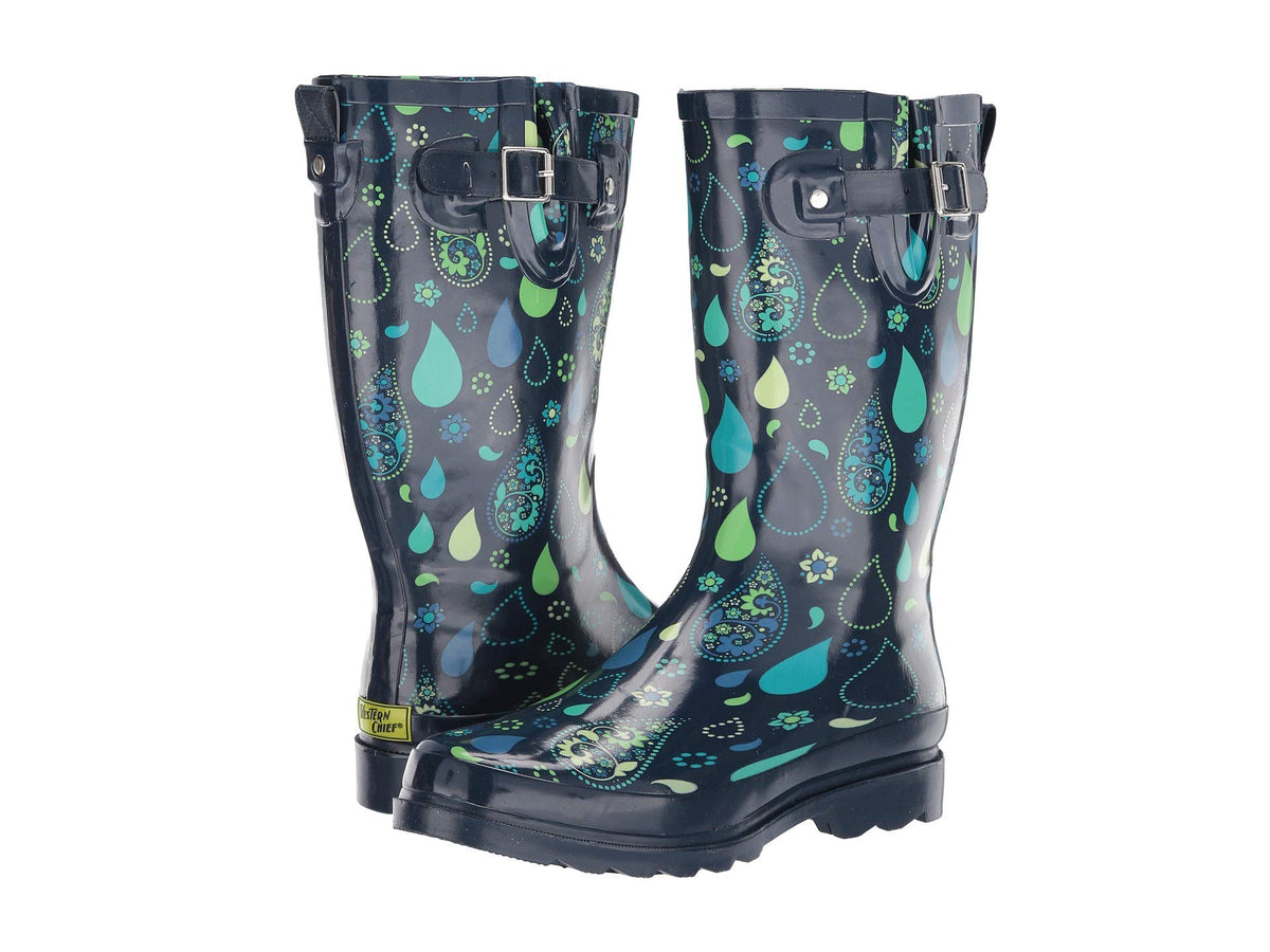 Western Chief Women's Tall Waterproof Rain Boot Outdoor Garden Shoes