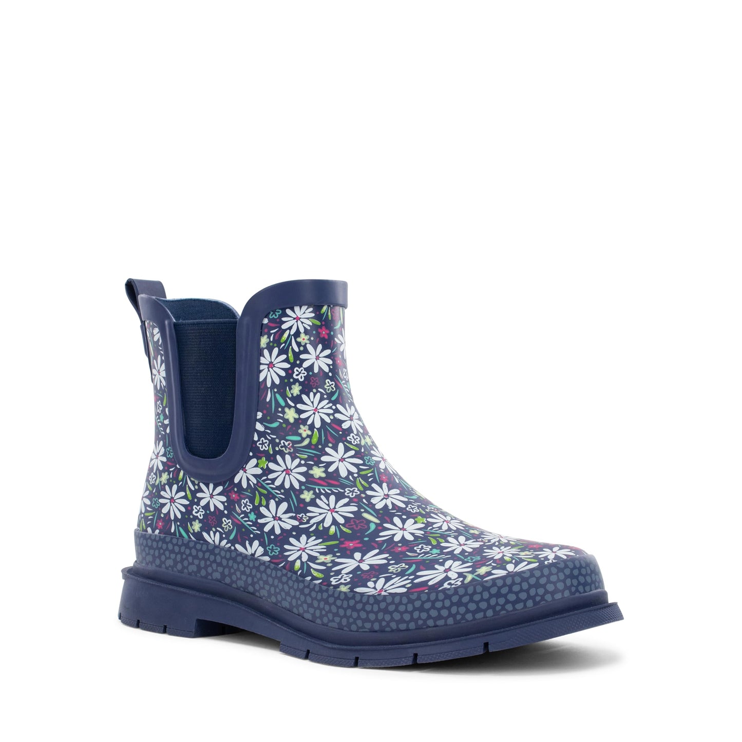 Western Chief Women's Waterproof Pull-On Chelsea Rain Boot with Fun Prints | Ladies slip-on ankle boots with rubber sole, cushioned EVA insole, built for wet days and styled for any occasion