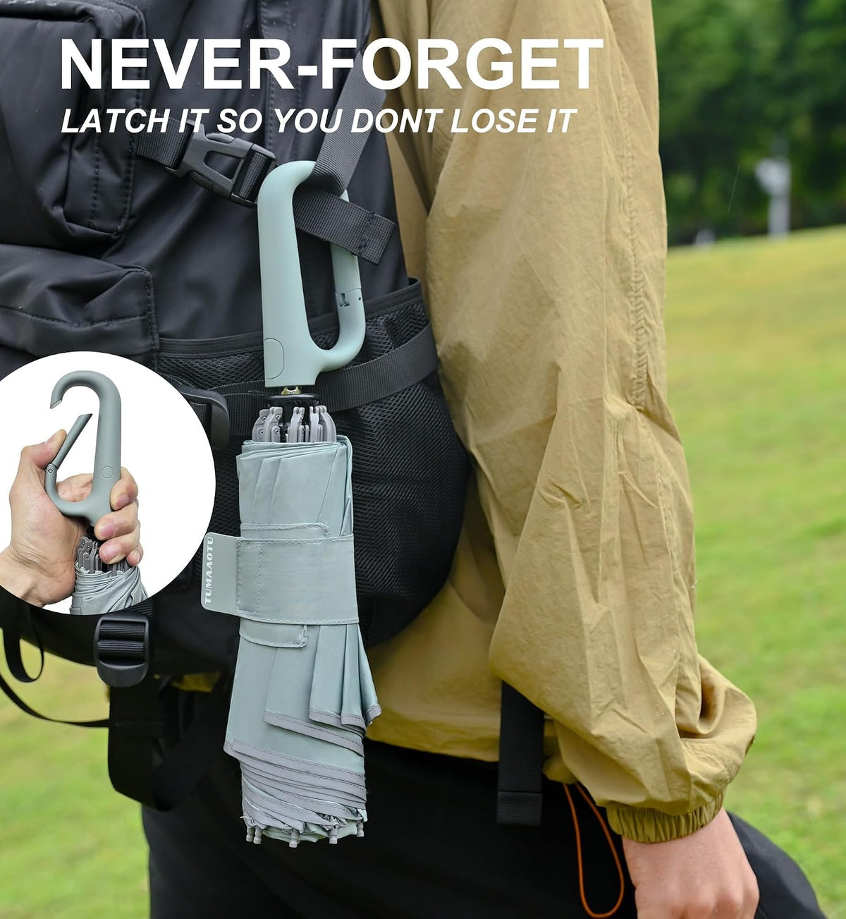 QWB Inverted Umbrella With Auto Open Close Windproof Compact Travel
