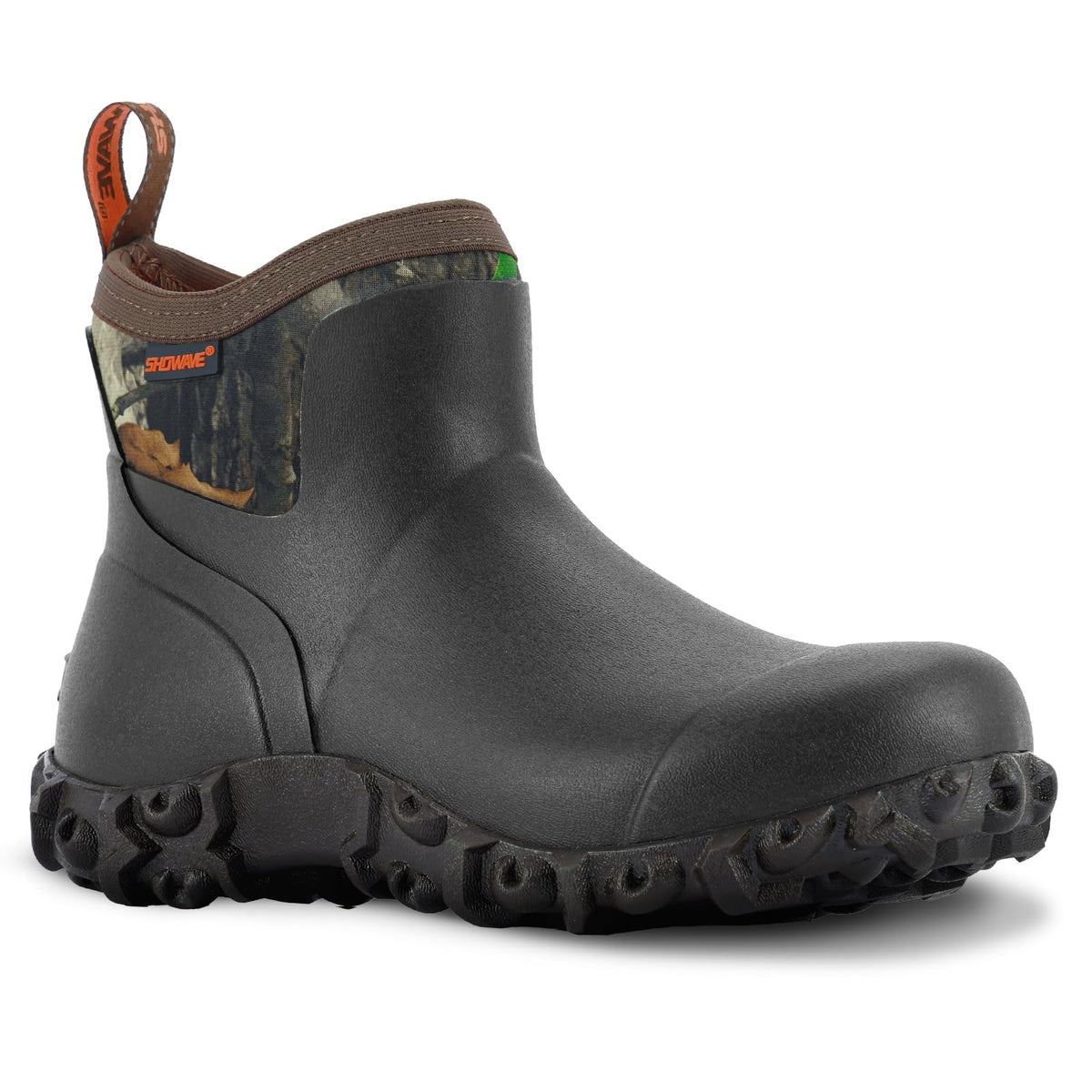 Men's Ankle Rain Boots Waterproof Rubber Garden Boot Mud Booties | Breathable Hunting Booties Insulated Mud Boots, Non-Slip, Durable Slip-On Garden Boots for Farm Yard Chore Fishing