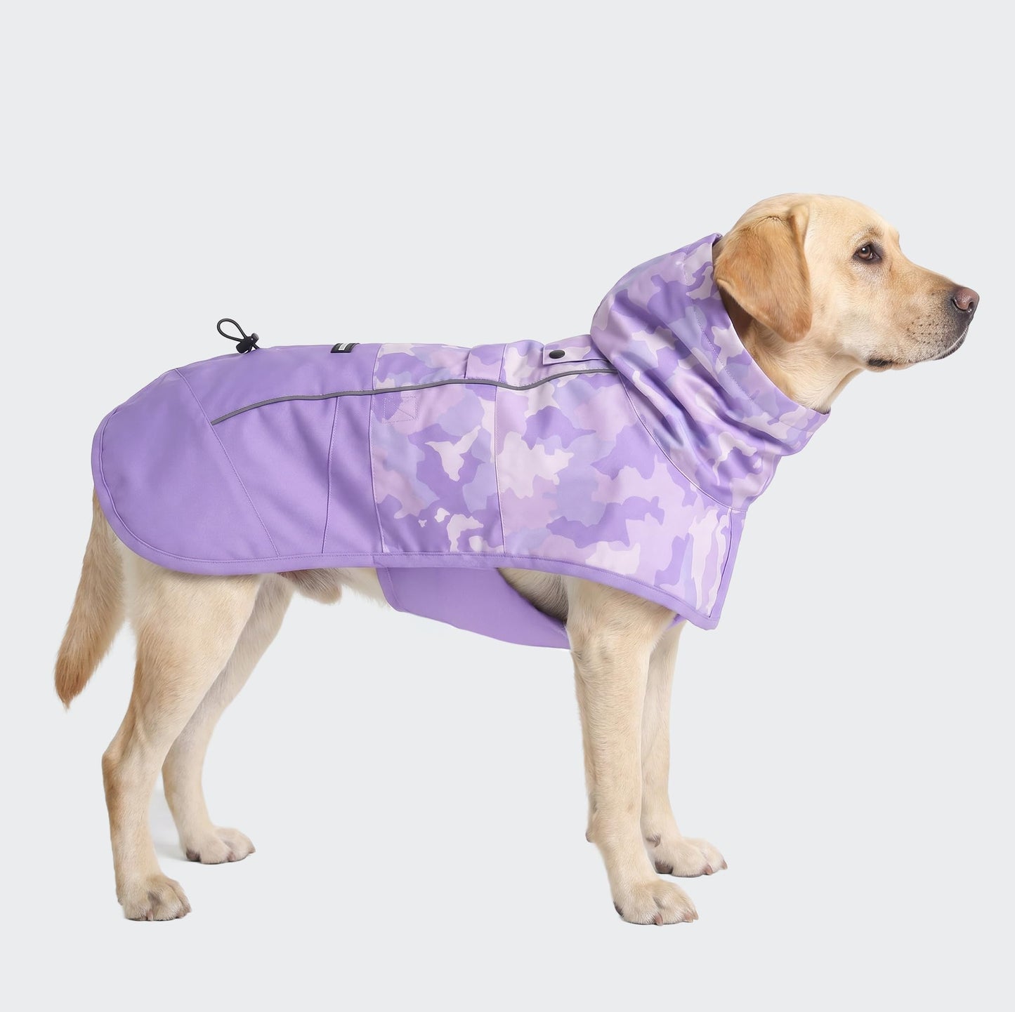 Spark Paws Dog Raincoat - Waterproof Rain Jacket w/Hood, Full Coverage | Waterproof Coat Covers Full Body incl. Belly - Reflective, Covered Harness Holes, Lightweight, Small, Medium & Large Dogs