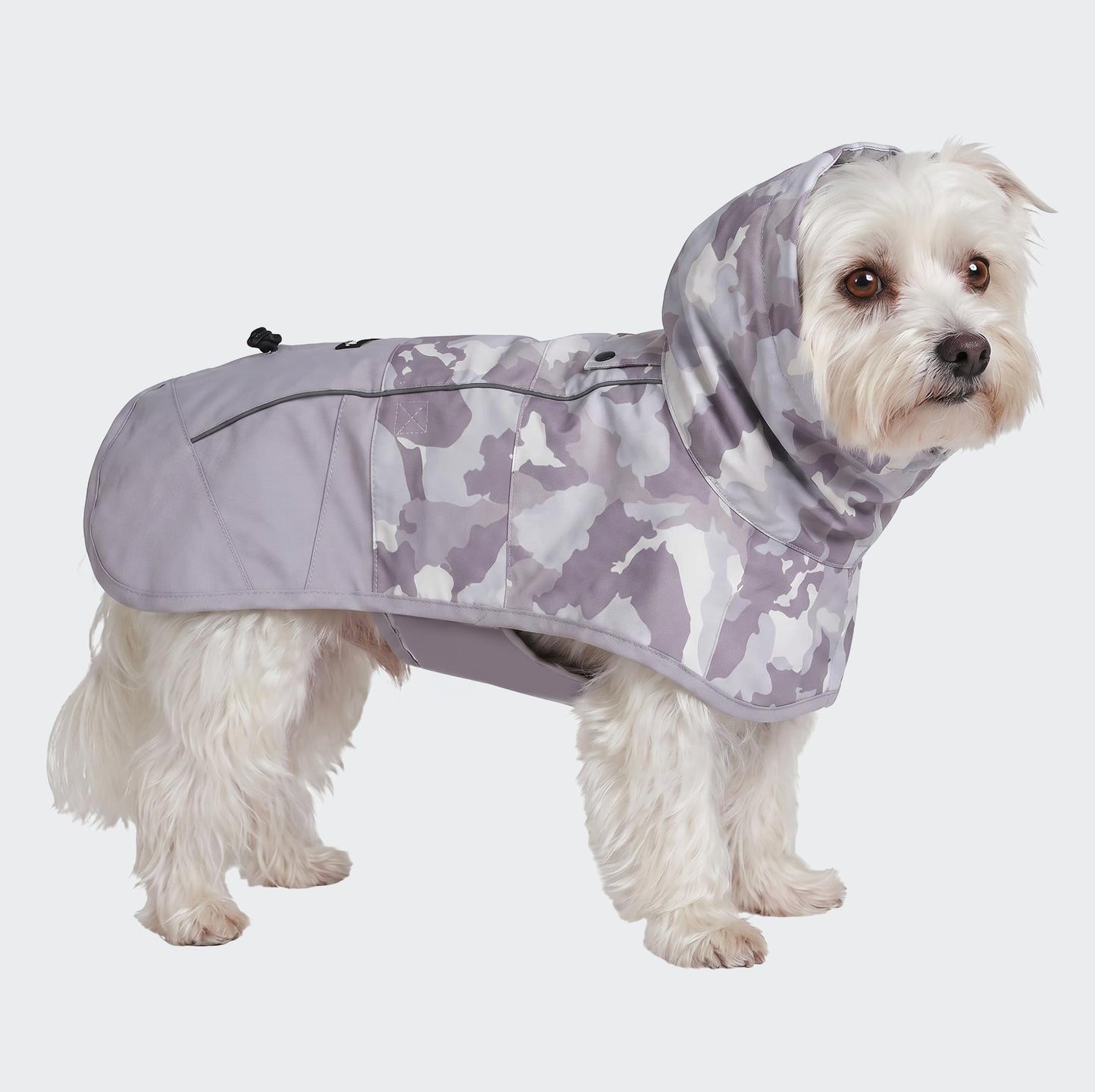 Spark Paws Dog Raincoat - Waterproof Rain Jacket w/Hood, Full Coverage | Waterproof Coat Covers Full Body incl. Belly - Reflective, Covered Harness Holes, Lightweight, Small, Medium & Large Dogs