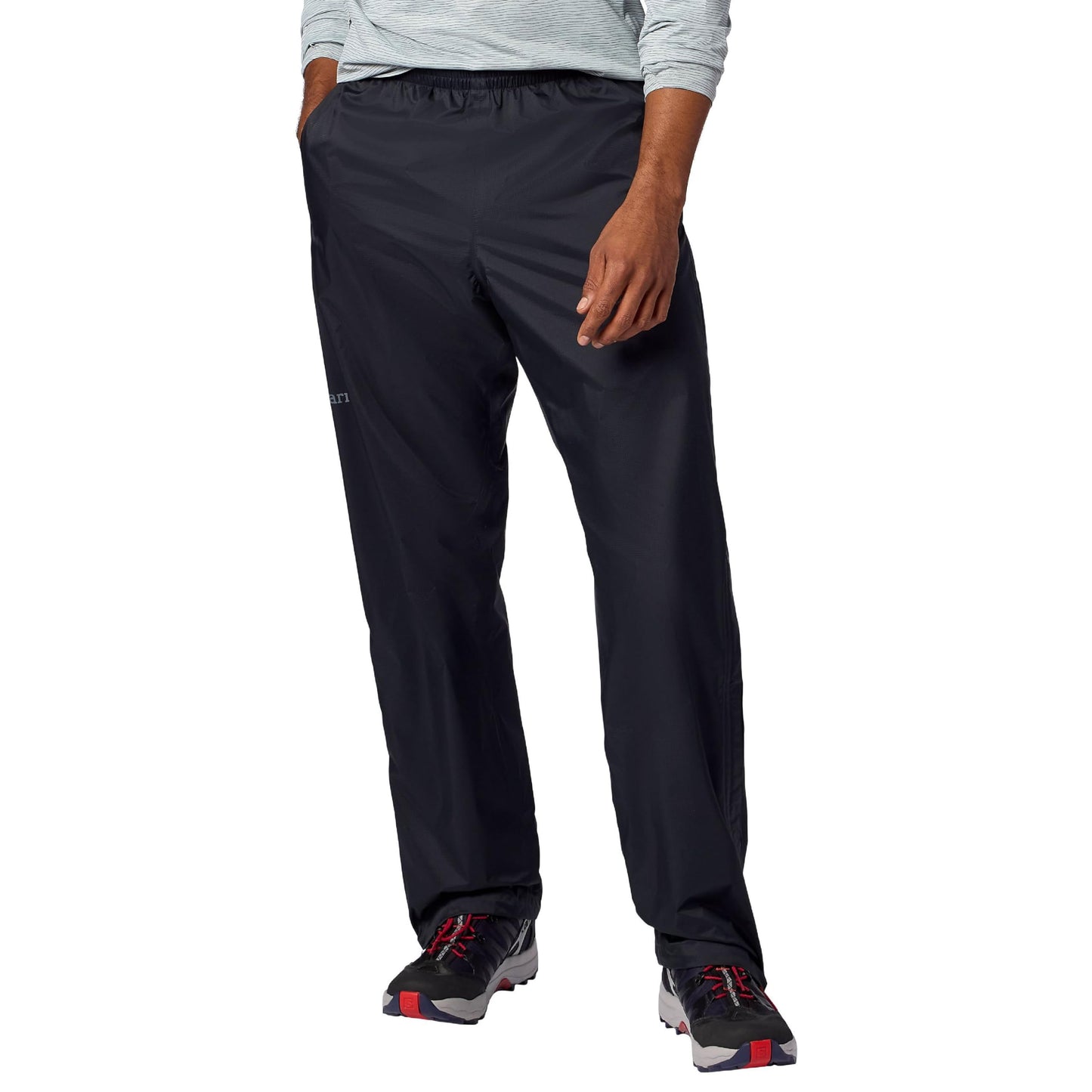 MARMOT Men's PreCip Evo Full Zip Rain Pant, Black, Large