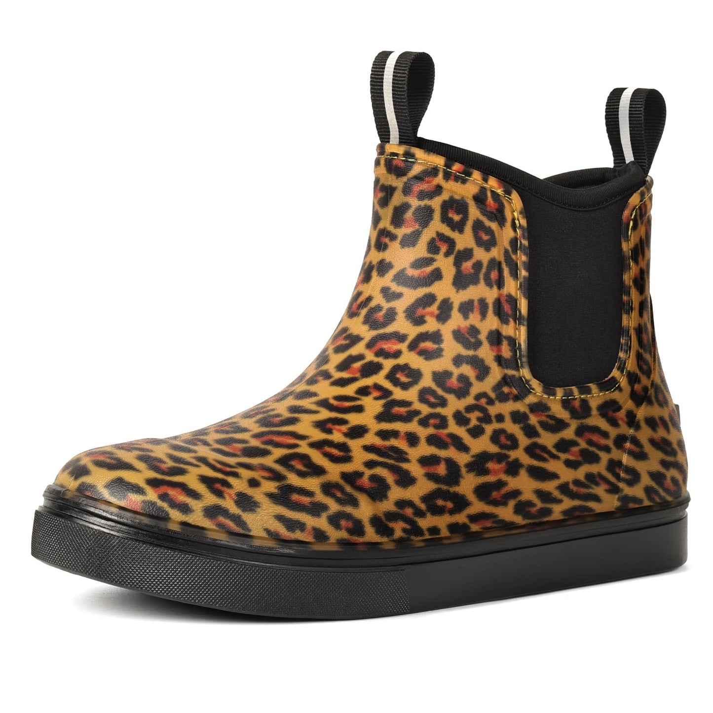 Women's Deck Boots Waterproof Ankle Rain Boots | Outdoor Fishing Garden Boots for Women, Anti-Slip Shoes, Lightweight Comfortable Work Shoes