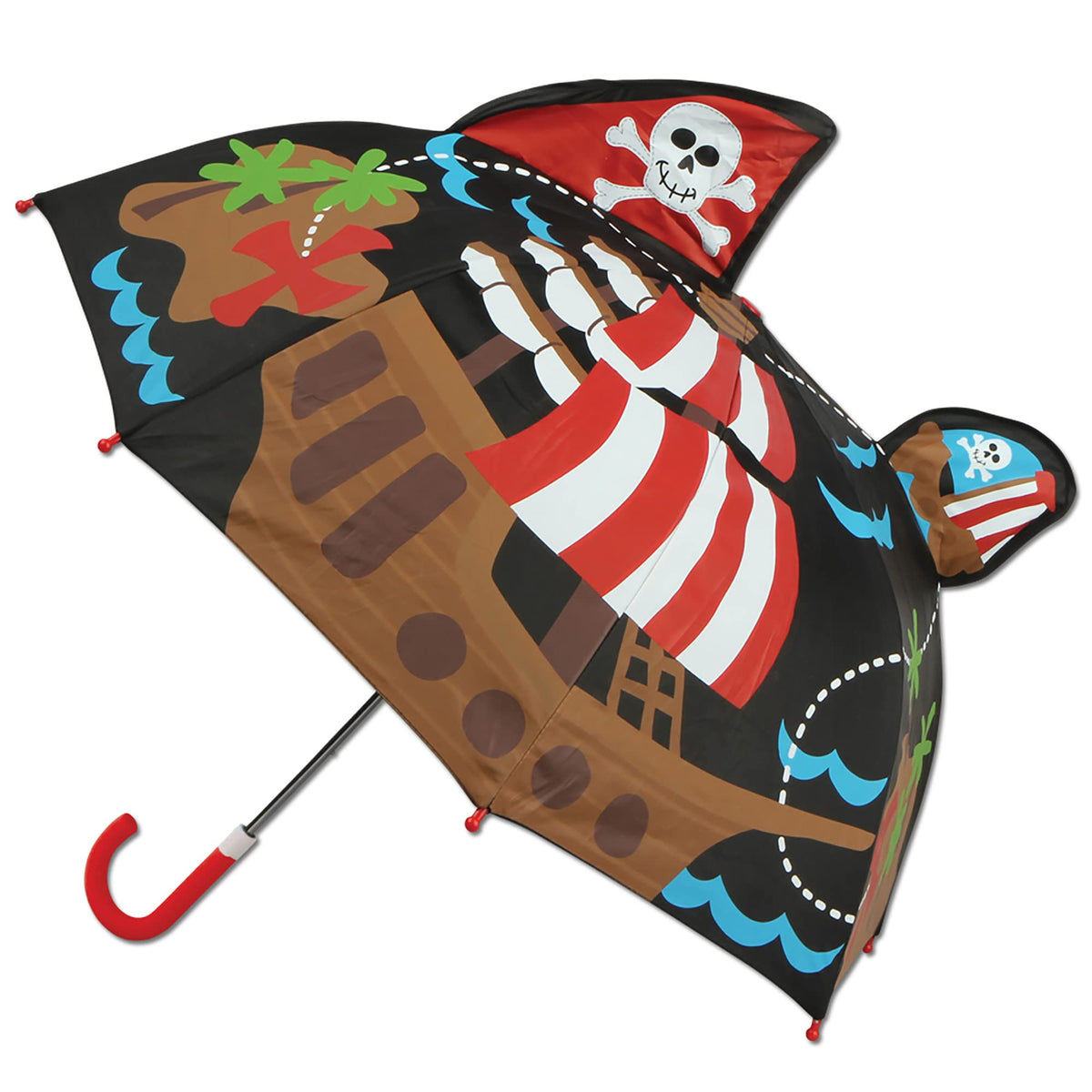 Stephen Joseph, 3D Pop Up Kids Umbrella, Cute Animals & Toddler Rain Umbrella Lightweight Easy Grip Handle for Boys Girls Ages 3-8