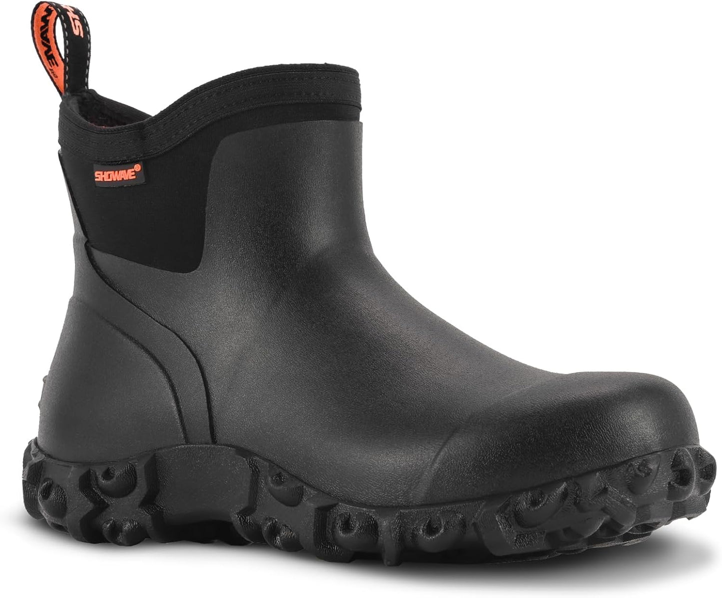 Men's Ankle Rain Boots Waterproof Rubber Garden Boot Mud Booties | Breathable Hunting Booties Insulated Mud Boots, Non-Slip, Durable Slip-On Garden Boots for Farm Yard Chore Fishing