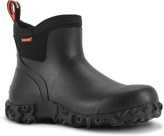 Men's Ankle Rain Boots Waterproof Rubber Garden Boot Mud Booties | Breathable Hunting Booties Insulated Mud Boots, Non-Slip, Durable Slip-On Garden Boots for Farm Yard Chore Fishing