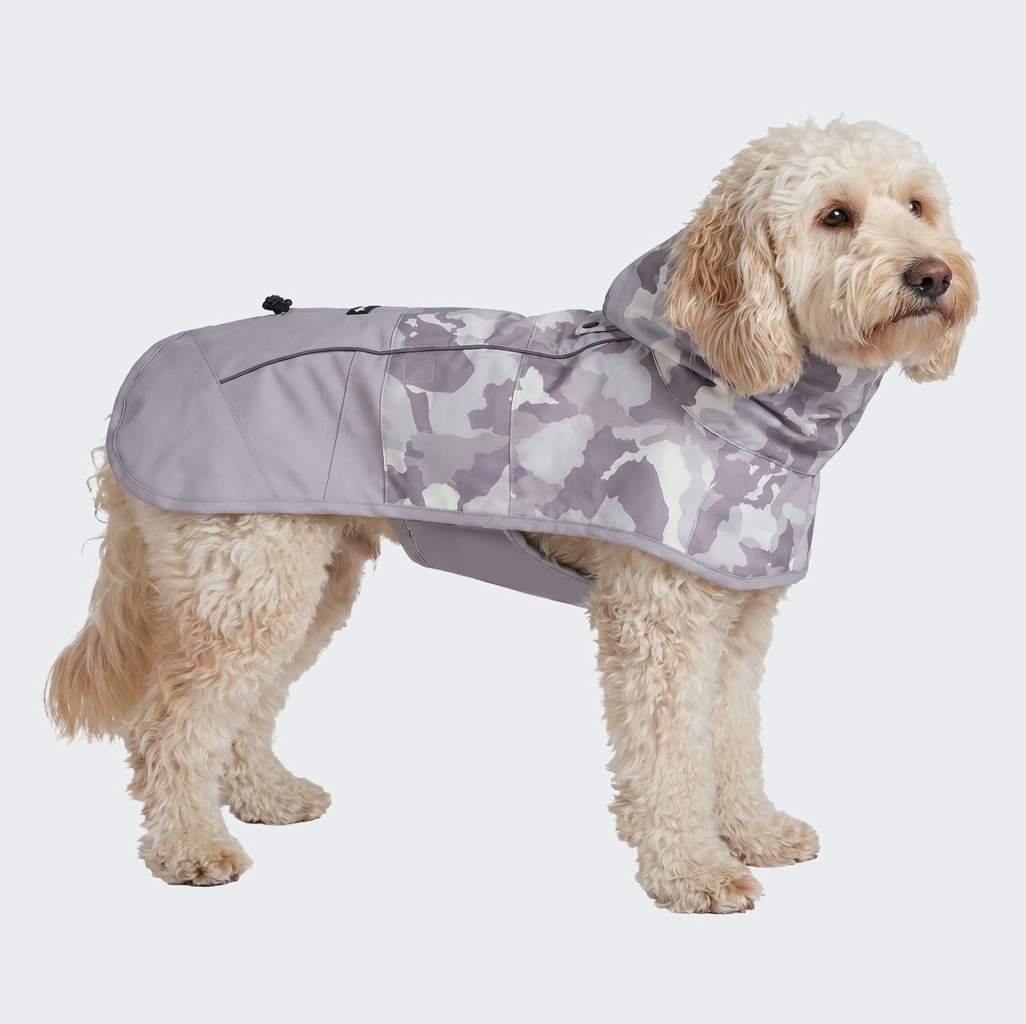 Spark Paws Dog Raincoat - Waterproof Rain Jacket w/Hood, Full Coverage | Waterproof Coat Covers Full Body incl. Belly - Reflective, Covered Harness Holes, Lightweight, Small, Medium & Large Dogs