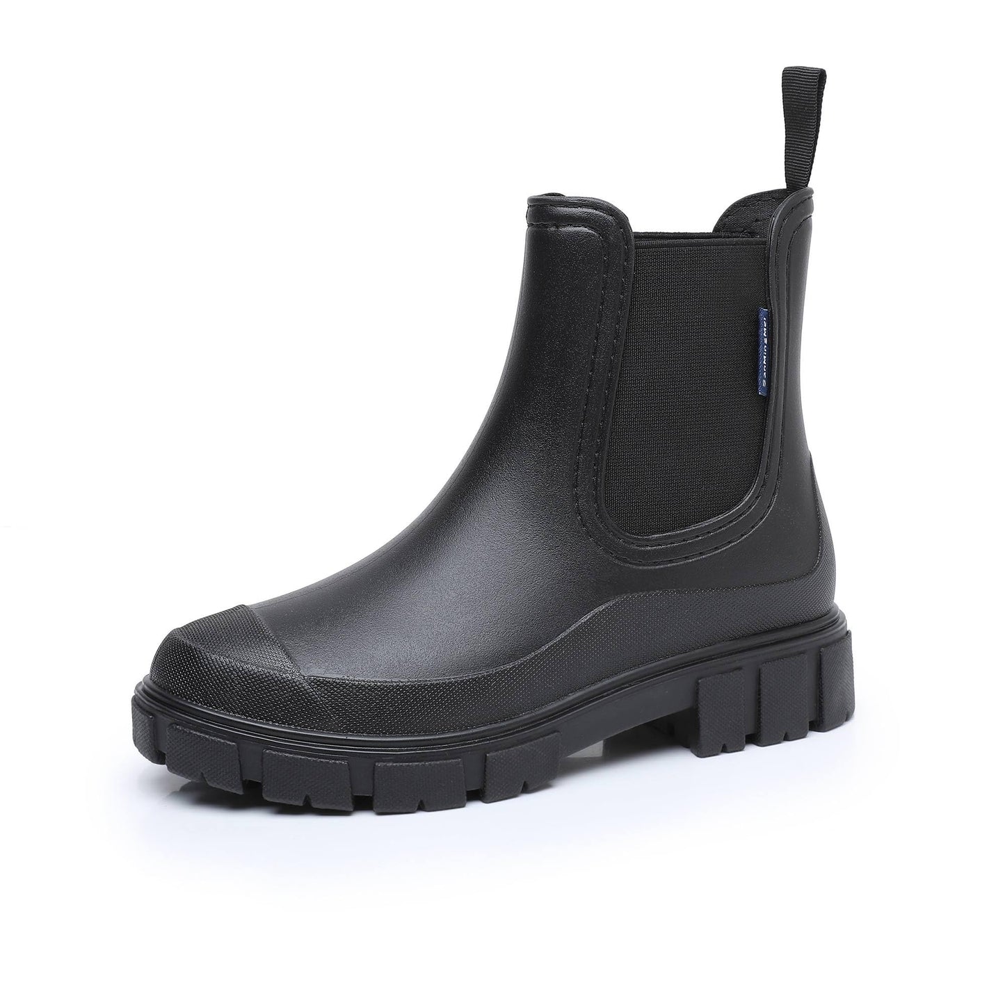 Drecage Womens Rain Boots Waterproof Rubber Garden Shoes Short Ankle Chelsea Boots Slip-Resistant