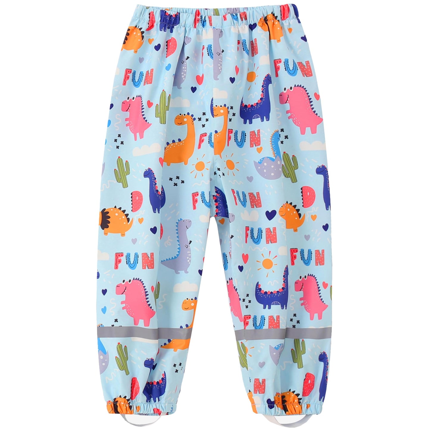 Fewlby Kids Rain Pants Toddler Waterproof Trousers Lightweight for Boys Girls