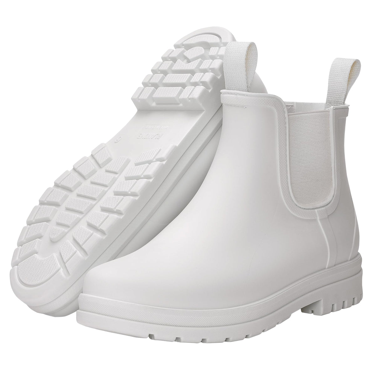 Fashion Short Rain Boots for Women, Waterproof Chelsea Ankle Boots | Non-Slip Matte Rubber Farm Boots, Lightweight Outdoor Garden Shoes And Work Booties, Arch Support, Removable Comfort Insole