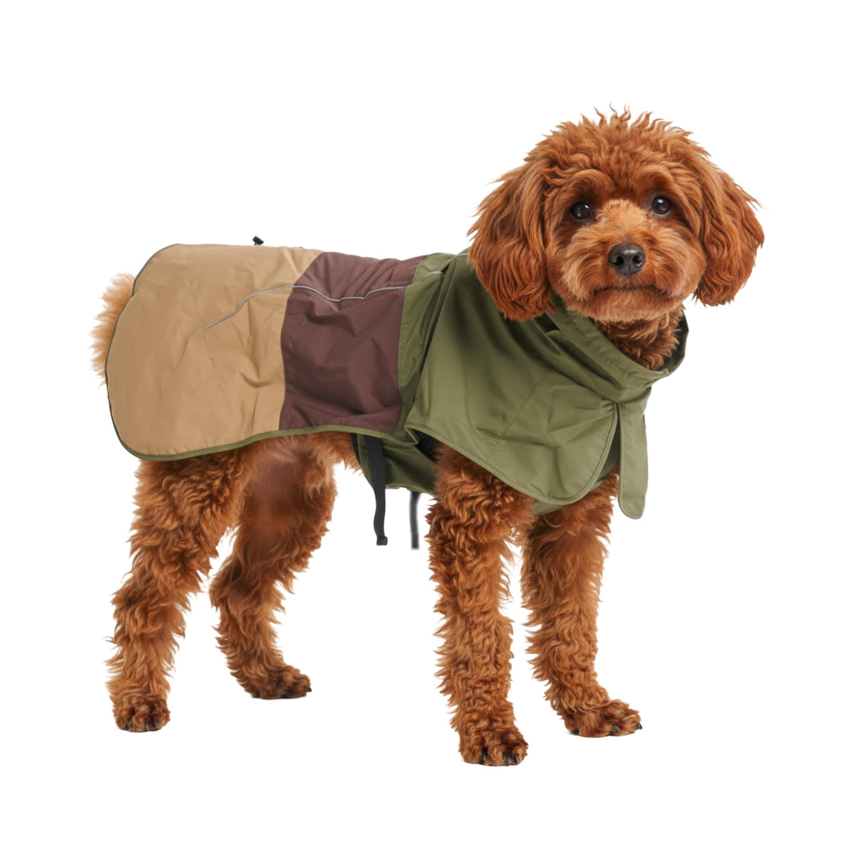 Spark Paws Dog Raincoat - Waterproof Rain Jacket w/Hood, Full Coverage | Waterproof Coat Covers Full Body incl. Belly - Reflective, Covered Harness Holes, Lightweight, Small, Medium & Large Dogs