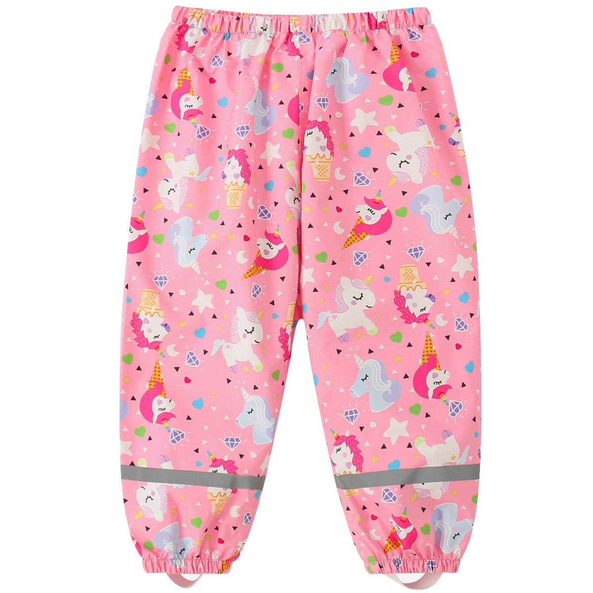 Fewlby Kids Rain Pants Toddler Waterproof Trousers Lightweight for Boys Girls