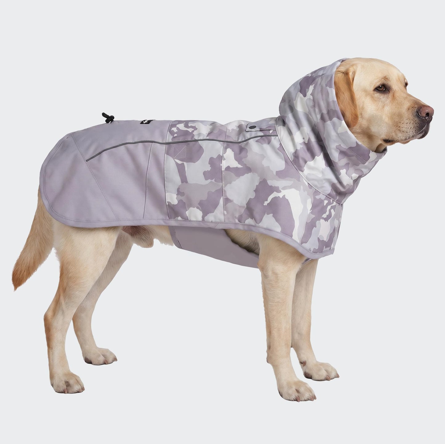 Spark Paws Dog Raincoat - Waterproof Rain Jacket w/Hood, Full Coverage | Waterproof Coat Covers Full Body incl. Belly - Reflective, Covered Harness Holes, Lightweight, Small, Medium & Large Dogs