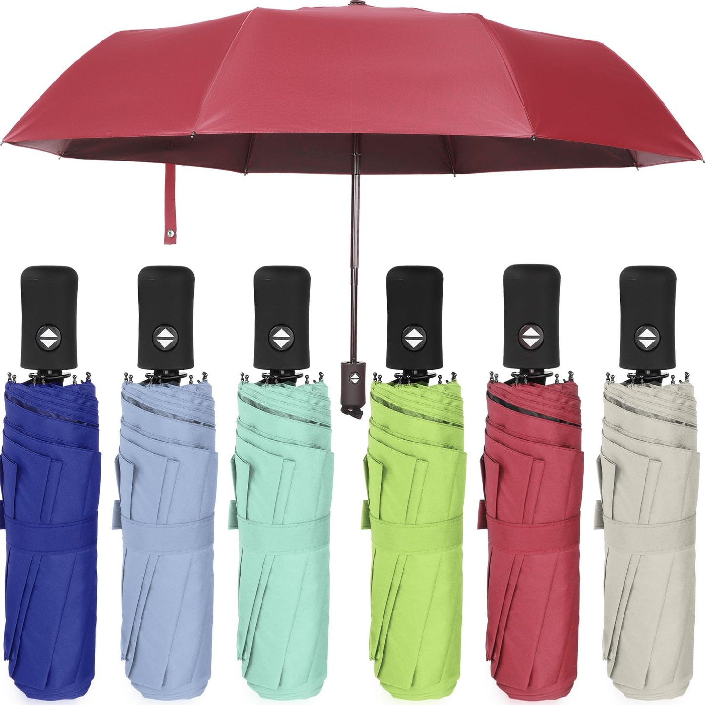 Jexine Windproof Travel Umbrella Compact Small