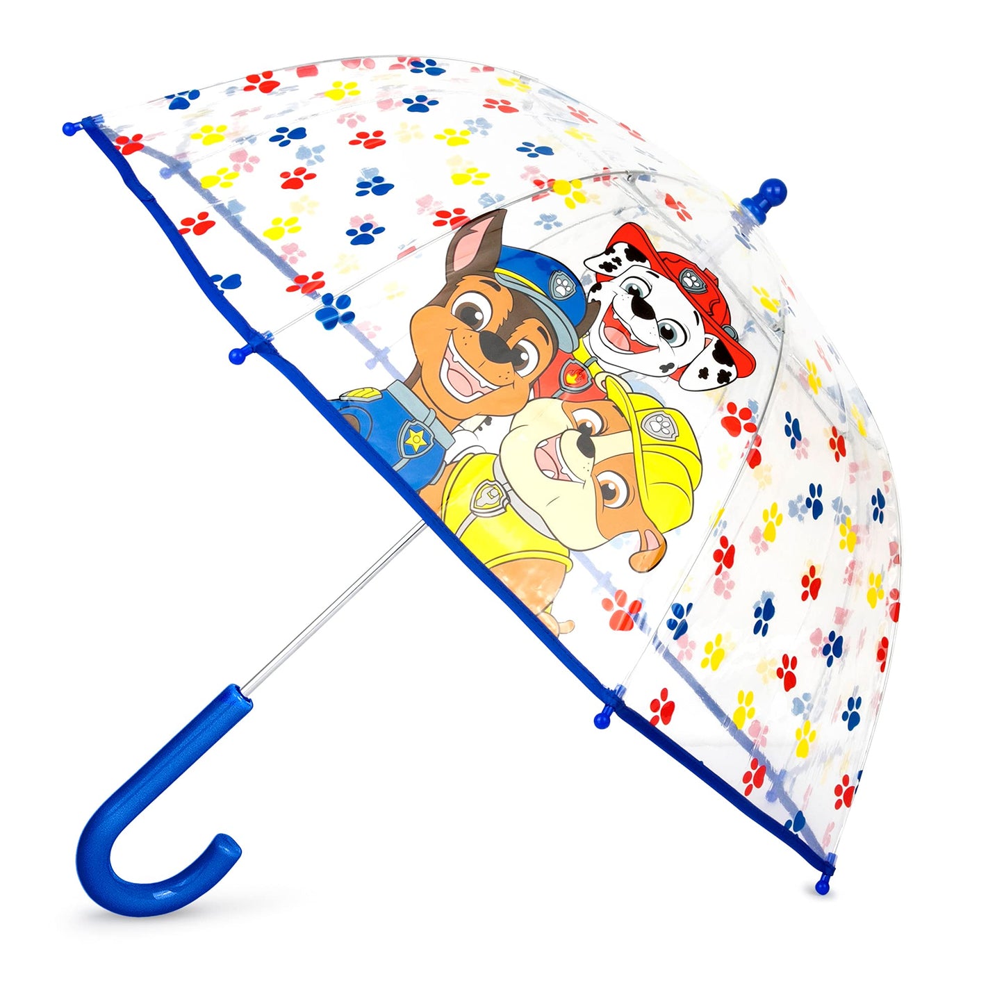 ABG Accessories Kids Umbrella for Boys and Girls Dome clear bubble umbrellas for Rain Windproof & Transparent with Easy Grip Handle Ages 3-10