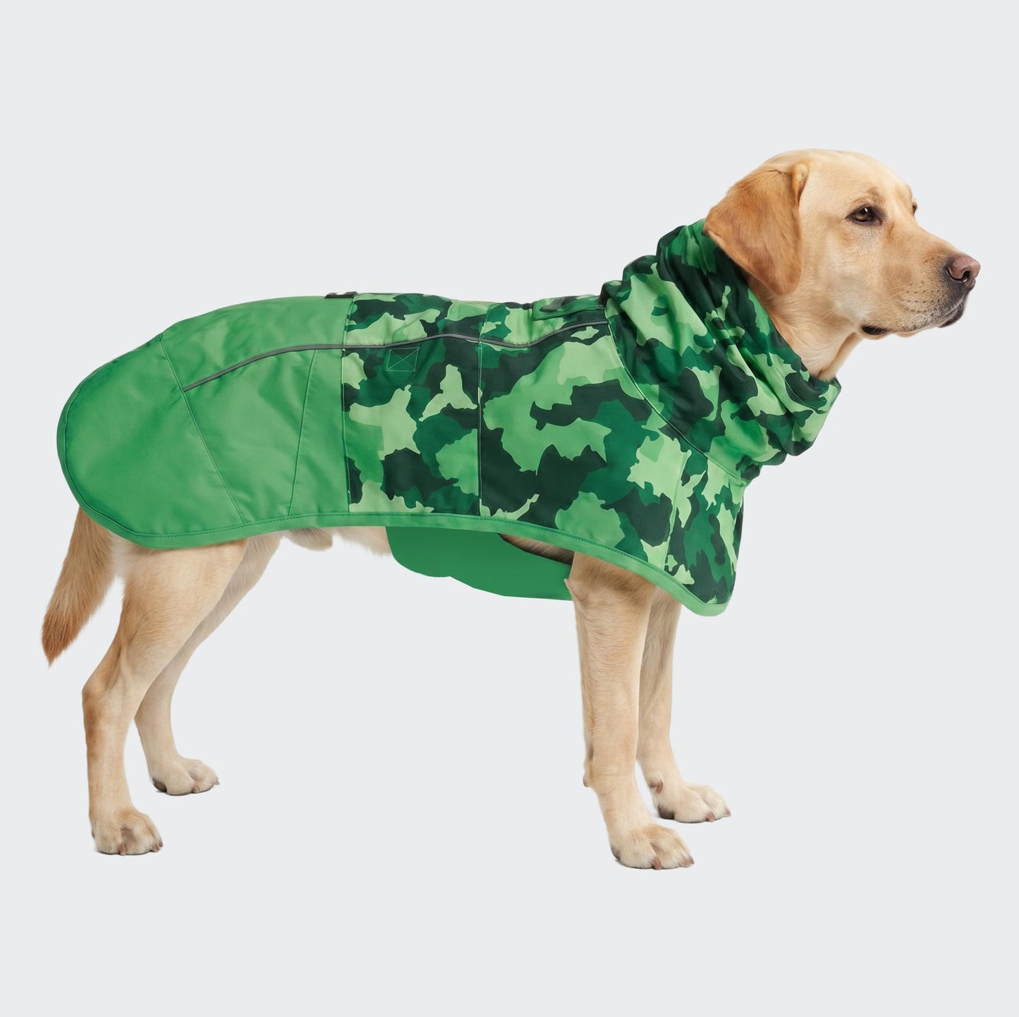 Spark Paws Dog Raincoat - Waterproof Rain Jacket w/Hood, Full Coverage | Waterproof Coat Covers Full Body incl. Belly - Reflective, Covered Harness Holes, Lightweight, Small, Medium & Large Dogs