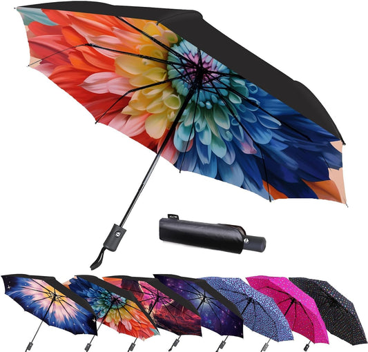 MRTLLOA Travel Essentials Mini/Compact Umbrella for Purse | Small Lightweight, UV Sun Protection, Tiny Umbrella for Men and Women