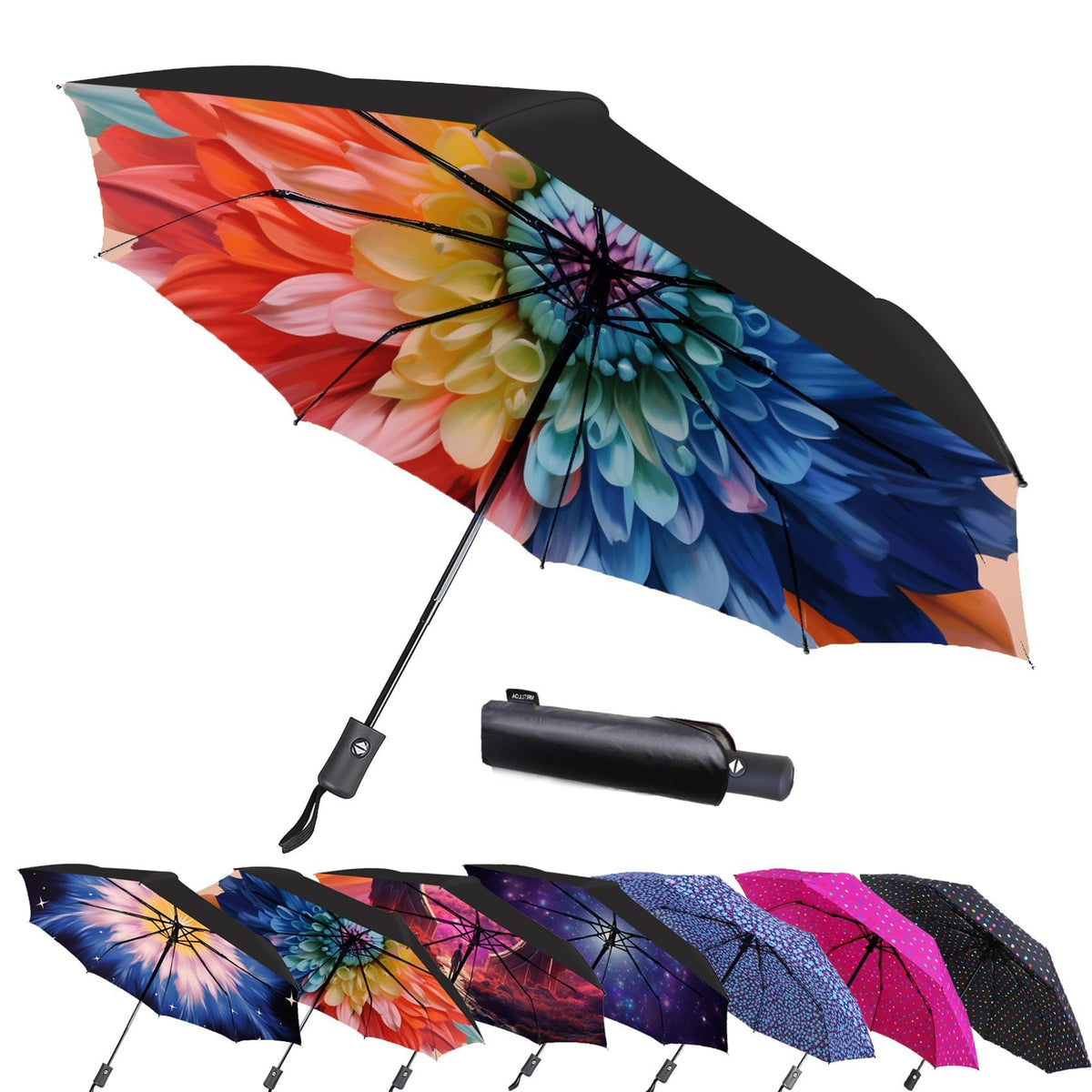 MRTLLOA Travel Essentials Mini/Compact Umbrella for Purse | Small Lightweight, UV Sun Protection, Tiny Umbrella for Men and Women