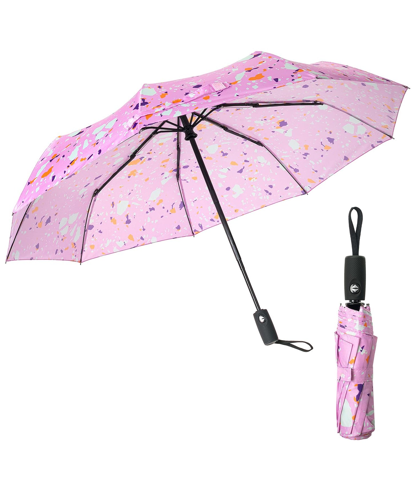 Mr. Pen- Windproof Travel Umbrella, Small Water-Resistant Automatic Folding Umbrella for Rain and Sun, Light, Compact and Portable for Women & Men, Fits Car & Backpack