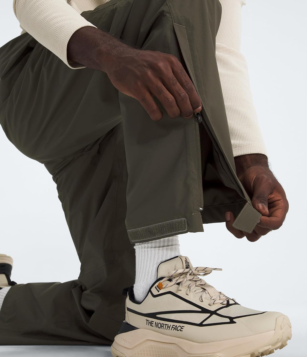 The North Face Men's Antora Rain Pant - Breathable & Waterproof Hiking Pants, Elastic Waistband, Adjustable Drawcord