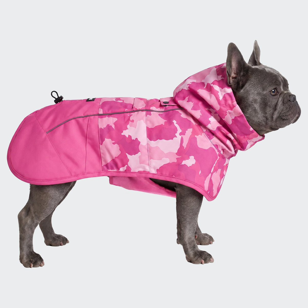 Spark Paws Dog Raincoat - Waterproof Rain Jacket w/Hood, Full Coverage | Waterproof Coat Covers Full Body incl. Belly - Reflective, Covered Harness Holes, Lightweight, Small, Medium & Large Dogs