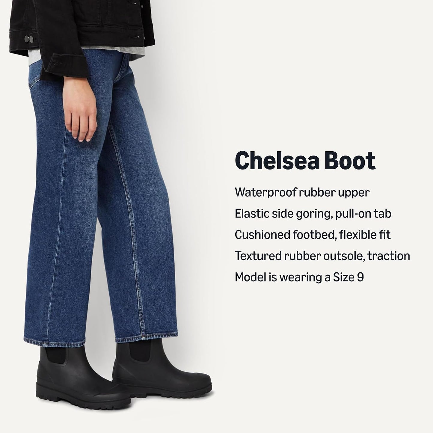 Amazon Essentials Women's Chelsea Ankle Rain Boot