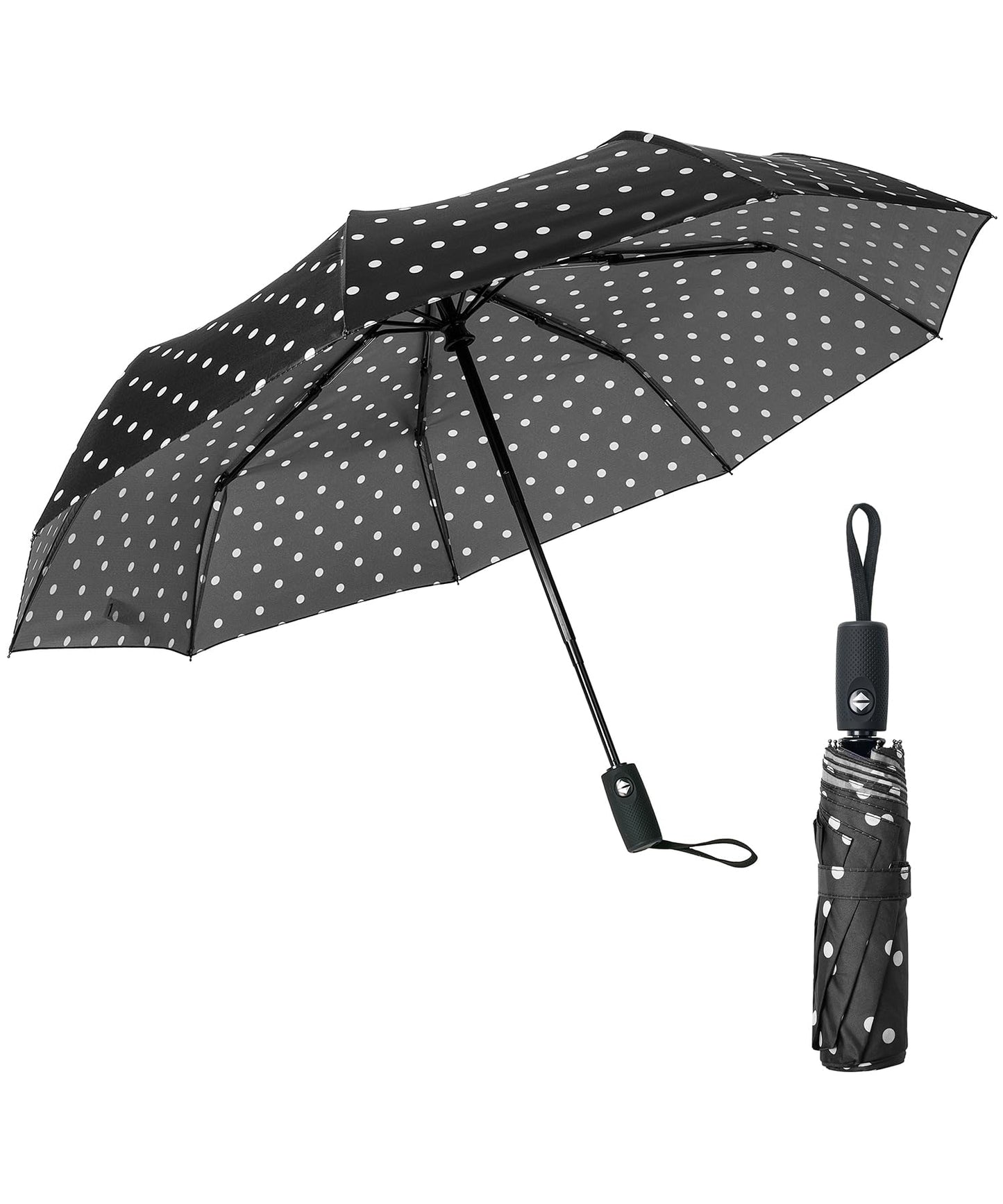 Mr. Pen- Windproof Travel Umbrella, Small Water-Resistant Automatic Folding Umbrella for Rain and Sun, Light, Compact and Portable for Women & Men, Fits Car & Backpack