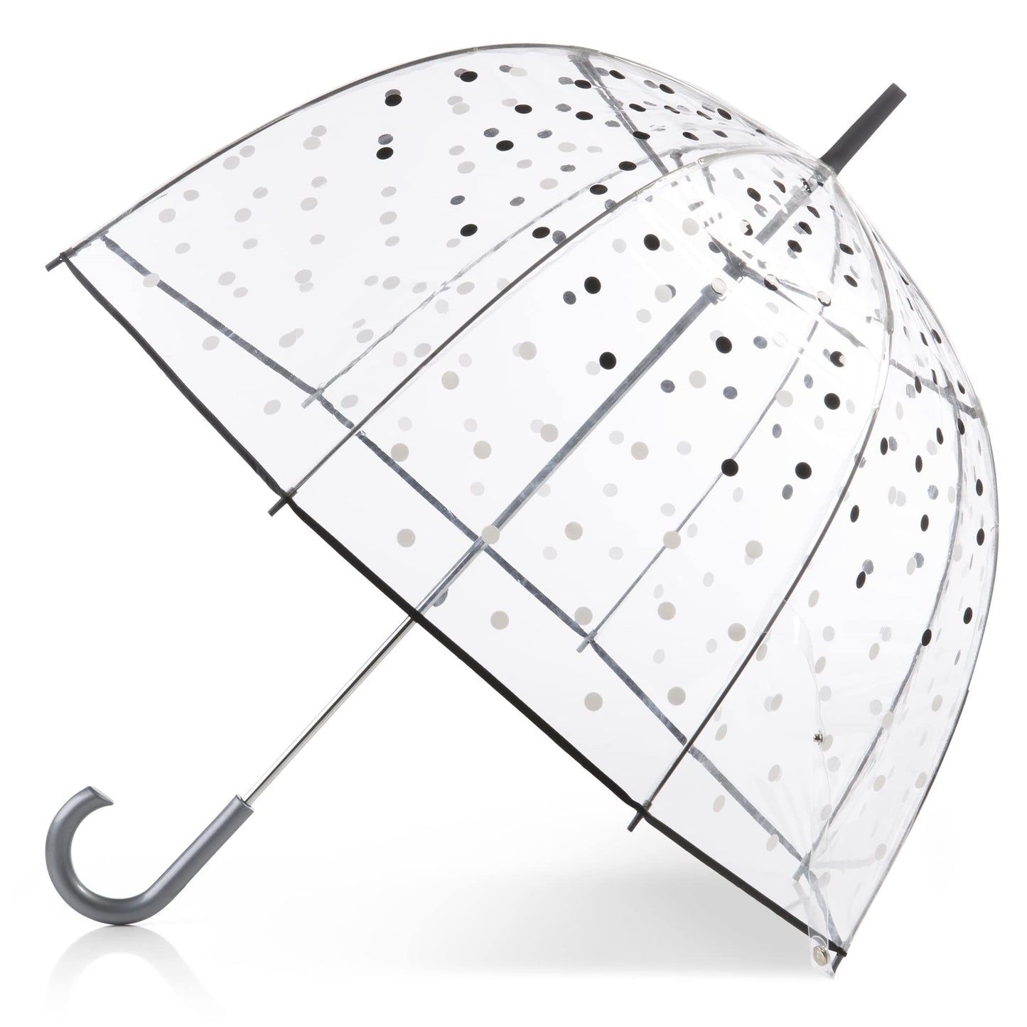 Totes Adult Bubble Umbrella with Dome Canopy and Lightweight Wind and Rain Protection