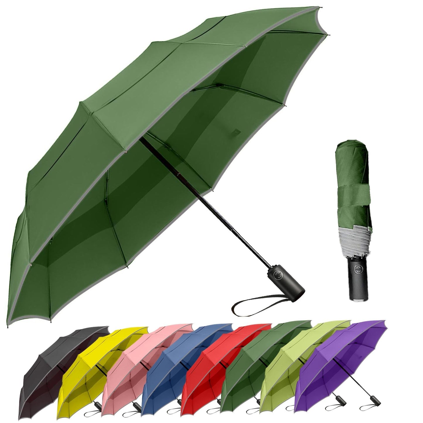 MRTLLOA Travel Essentials Mini/Compact Umbrella for Purse | Small Lightweight, UV Sun Protection, Tiny Umbrella for Men and Women