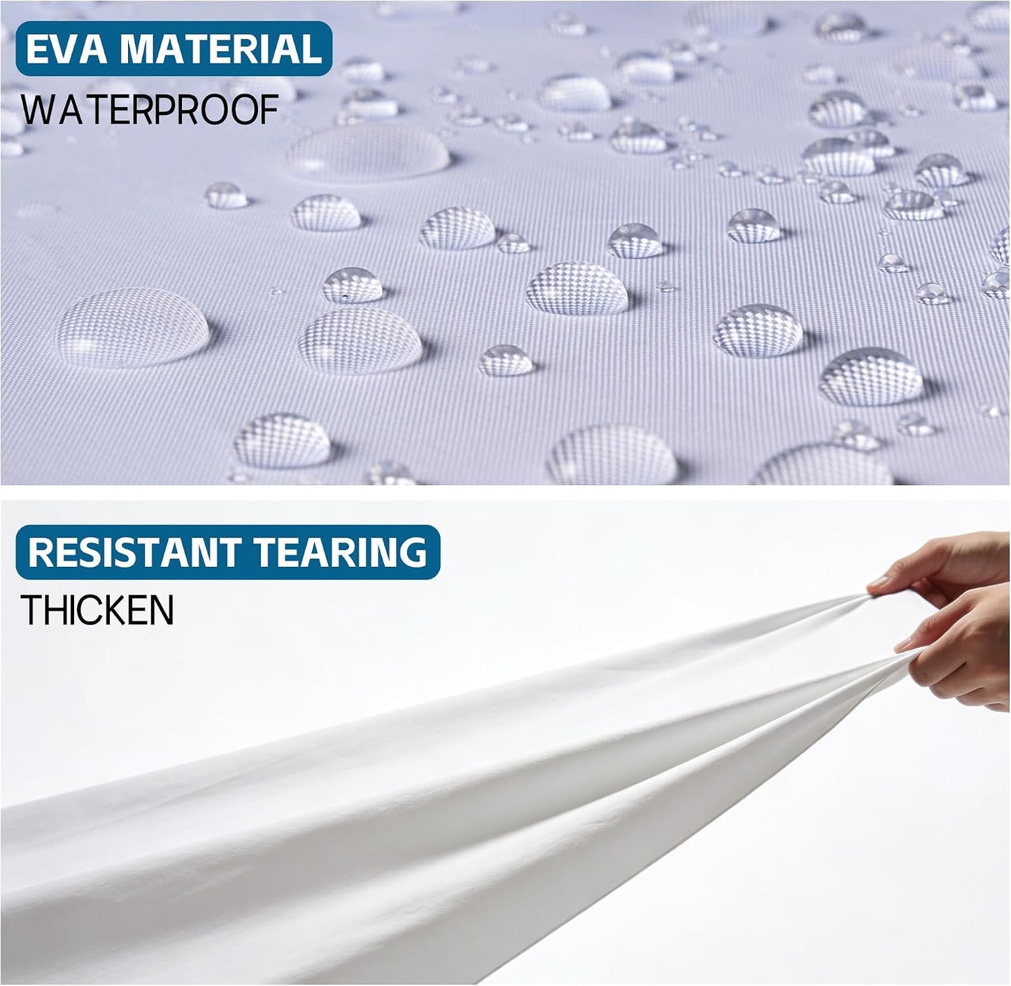 (2 Pack) Rain Ponchos for Adults Reusable, Waterproof EVA Raincoats | Raincoats with Hood and Drawstring for Women & Men, Lightweight Emergency Raincoats for Theme Parks and Music Festivals